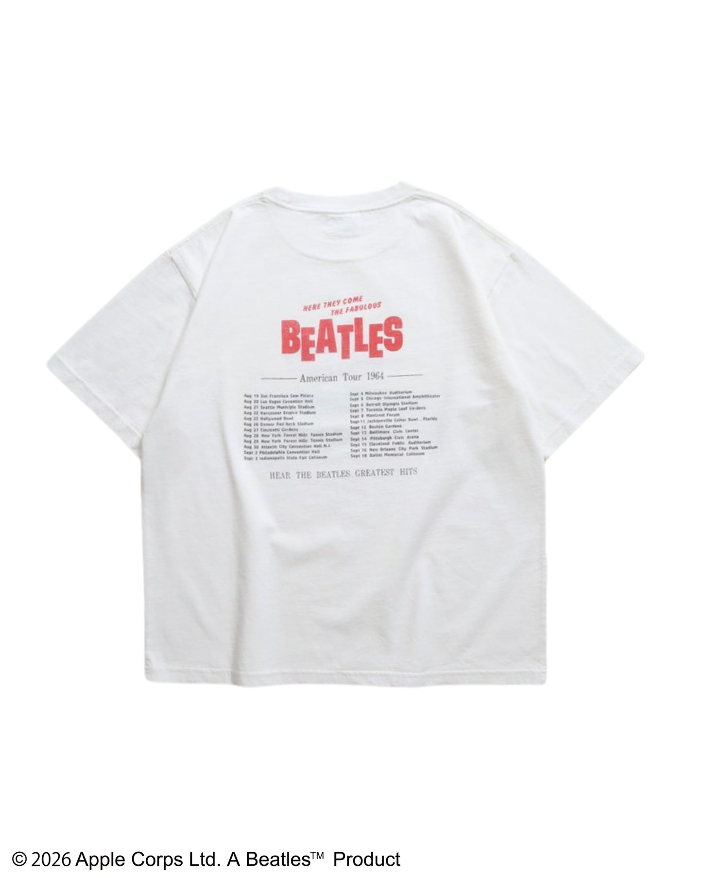 【ビートルズ】ツアープリントT