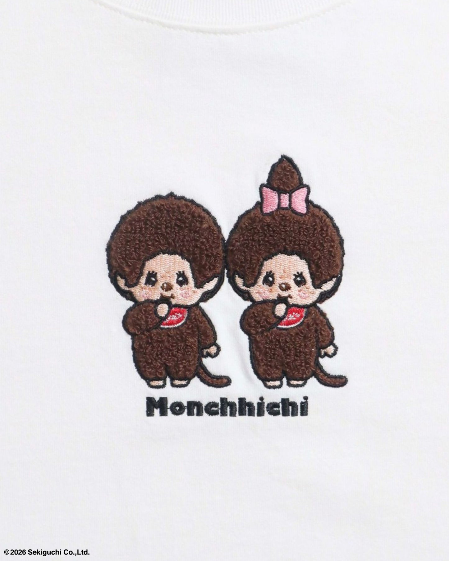【モンチッチ】刺繍Tシャツ