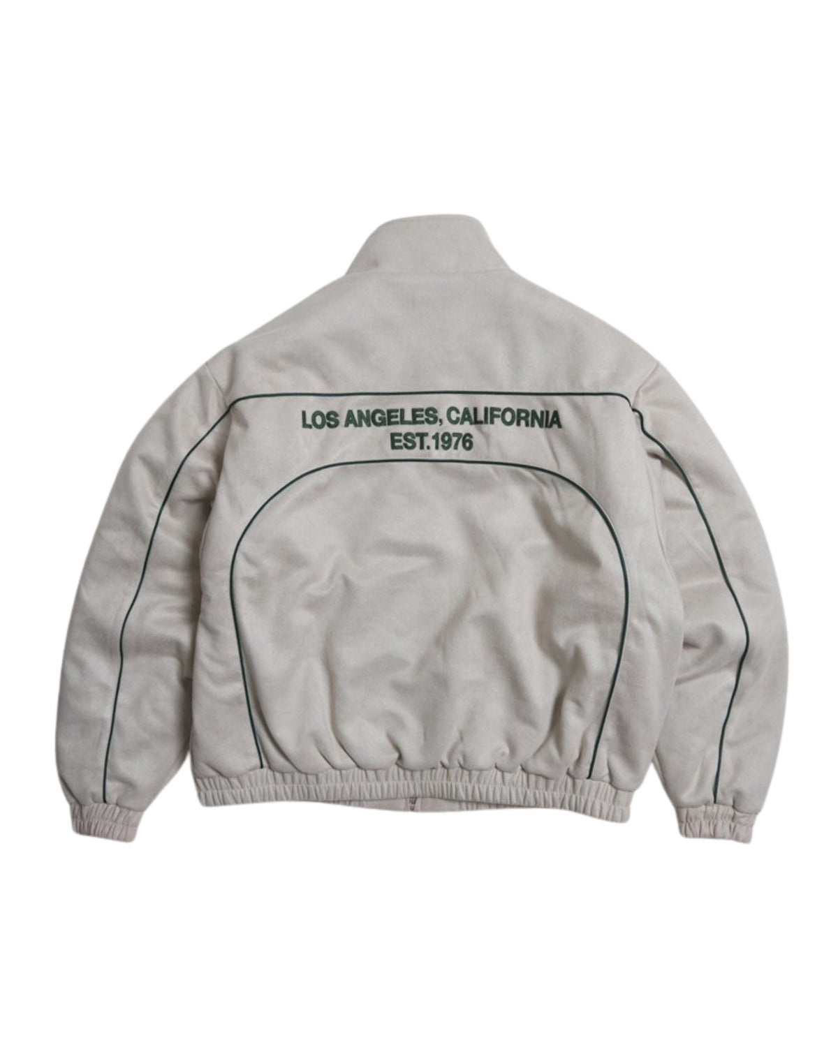 Fake suede piping padded jacket / フェイクスエードパイピング中綿ジャケット