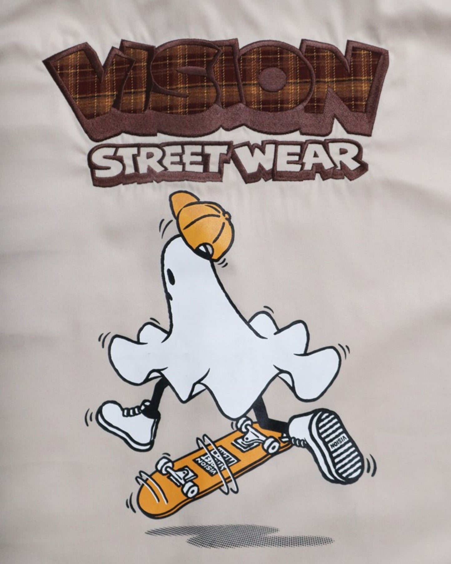 Ghost shirt / 異素材ロゴゴーストシャツ