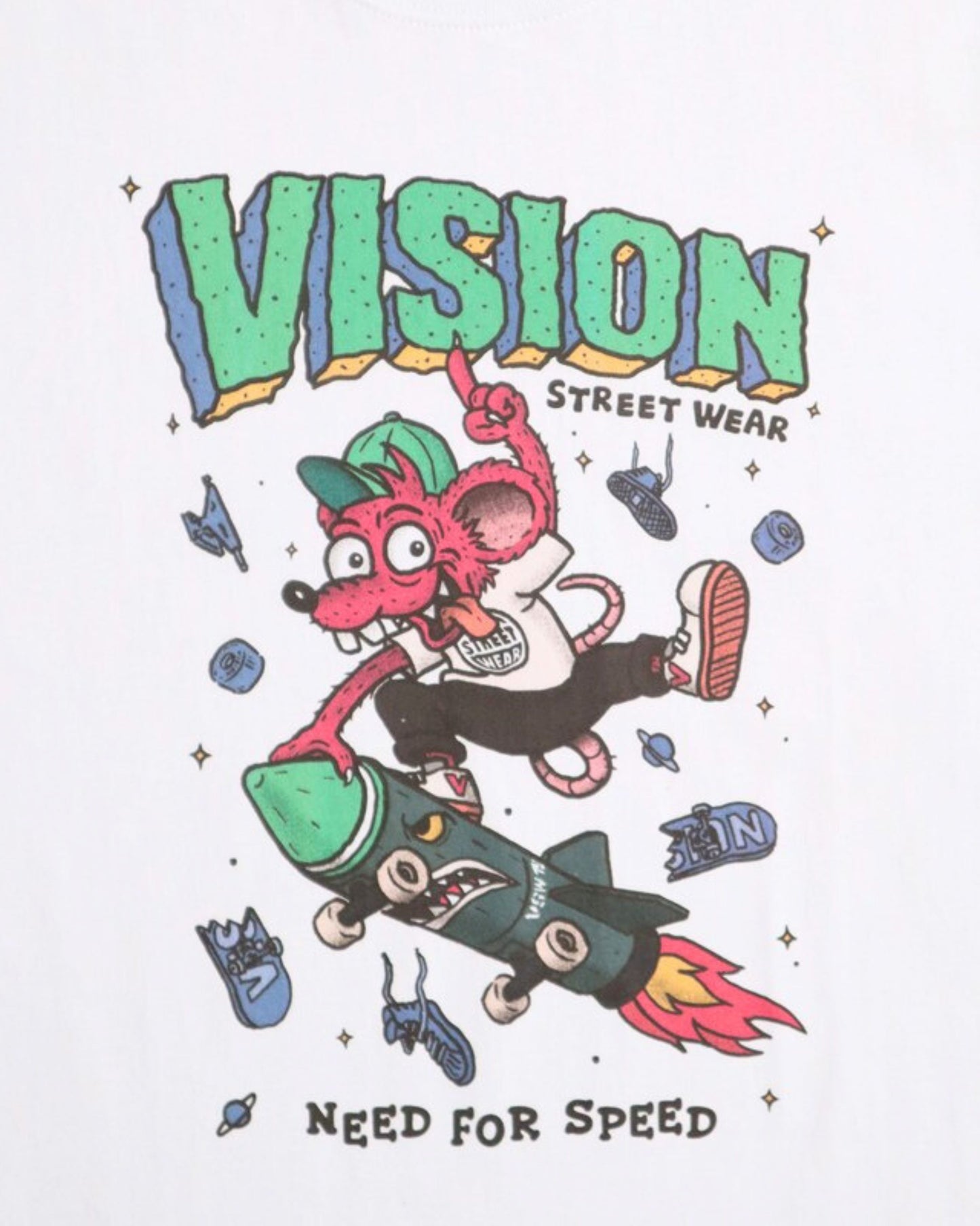 Rat  Graphic Tee / ラットグラフィックTシャツ