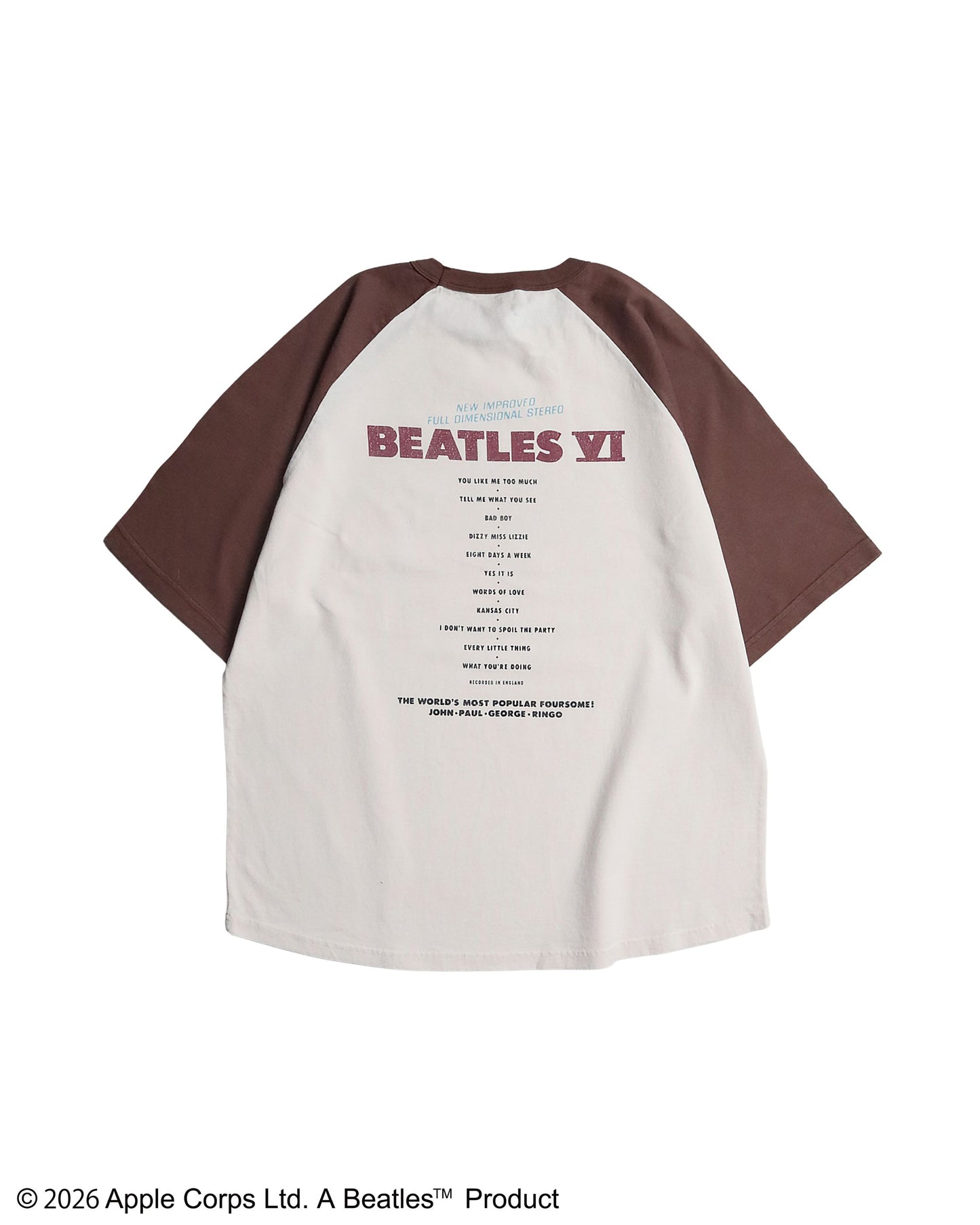 【ビートルズ】レコード柄ラグランT