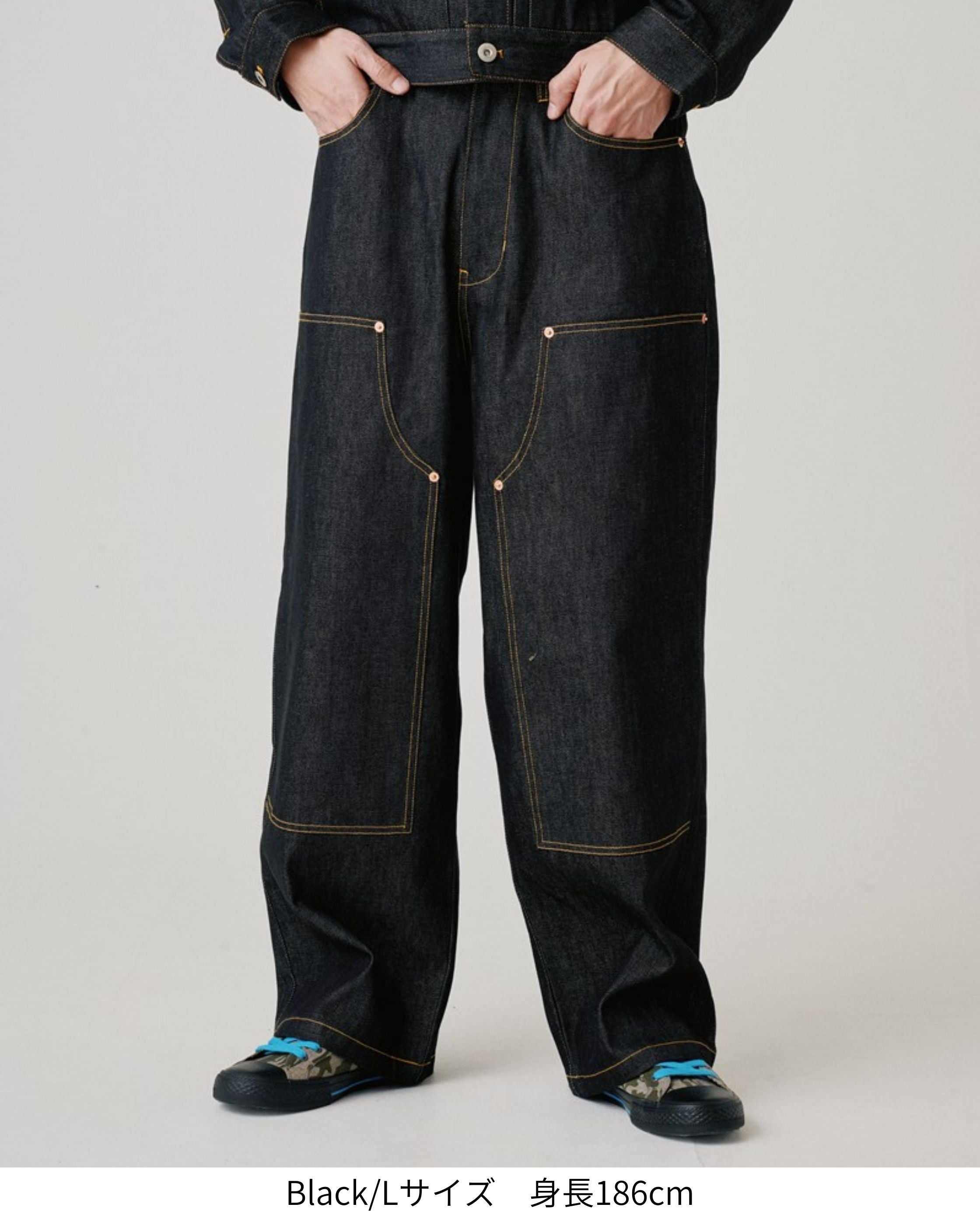 VISION STREET WEAR】Rigid Double Knee Pants / Vステッチリジット