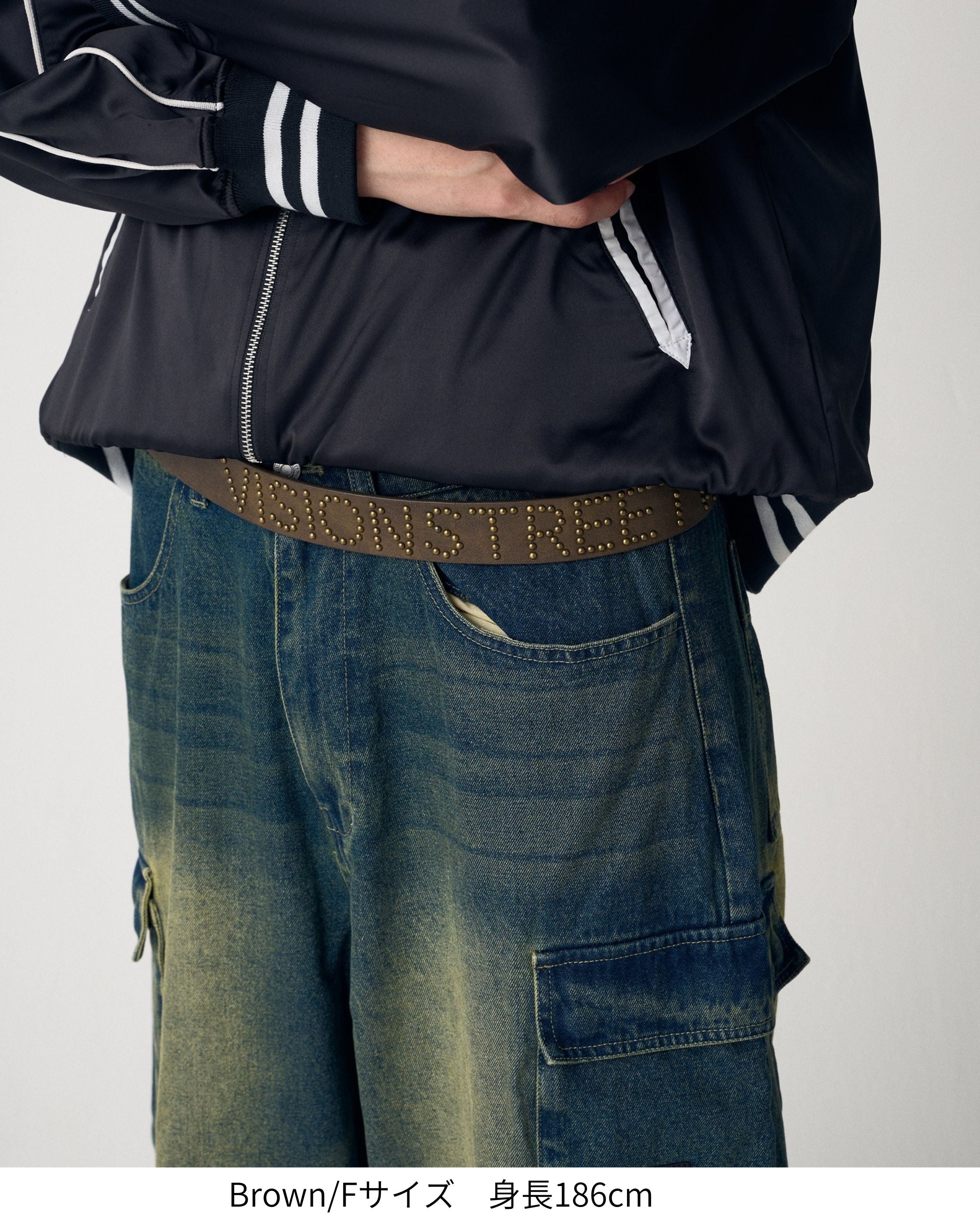 VISION STREET WEAR】Studded belt / スタッズレザーベルト – Ha-Li-C