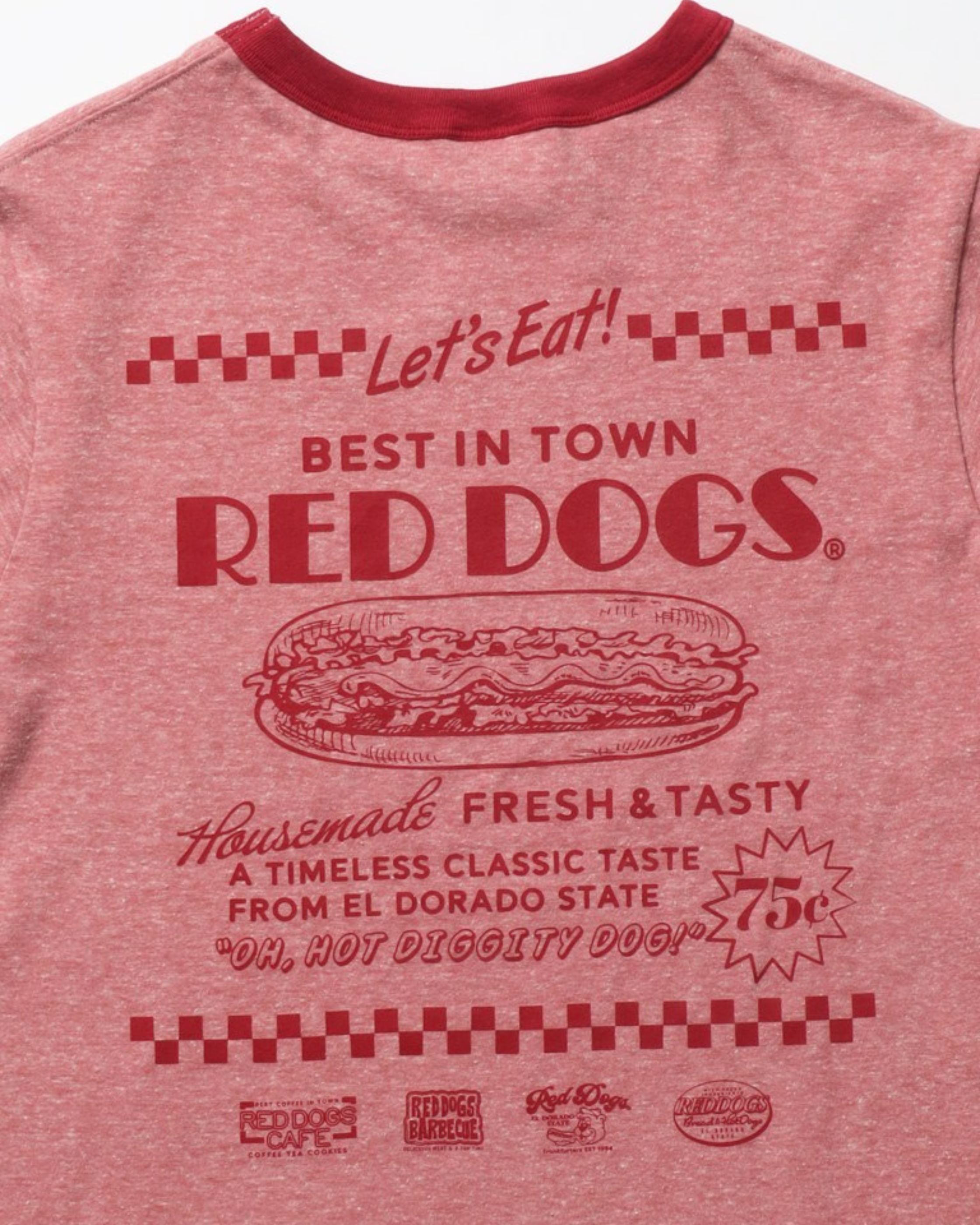 【RedDogs】ヴィンテージリンガーTシャツ