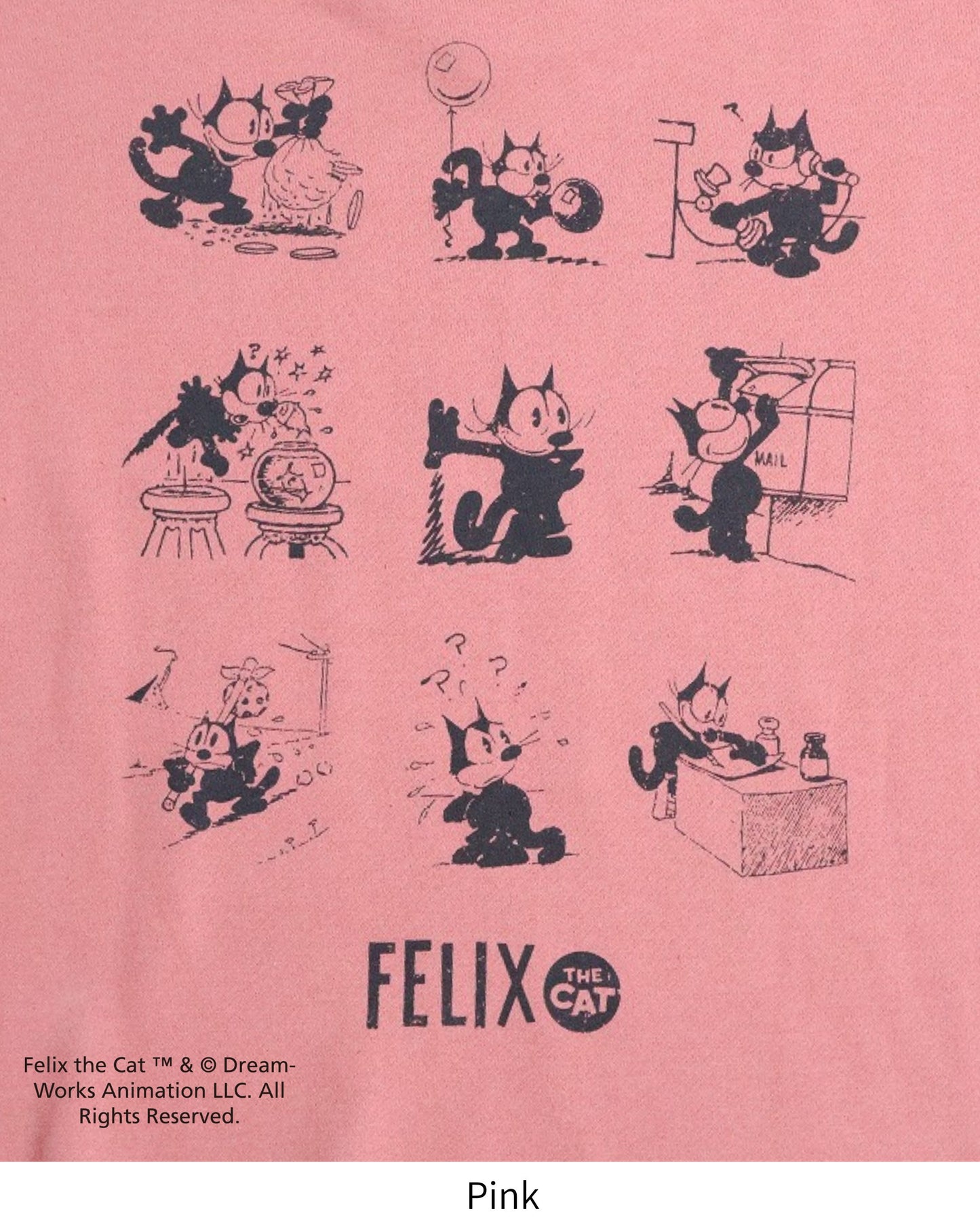 【FELIX THE CAT】マルチイラストスウェット