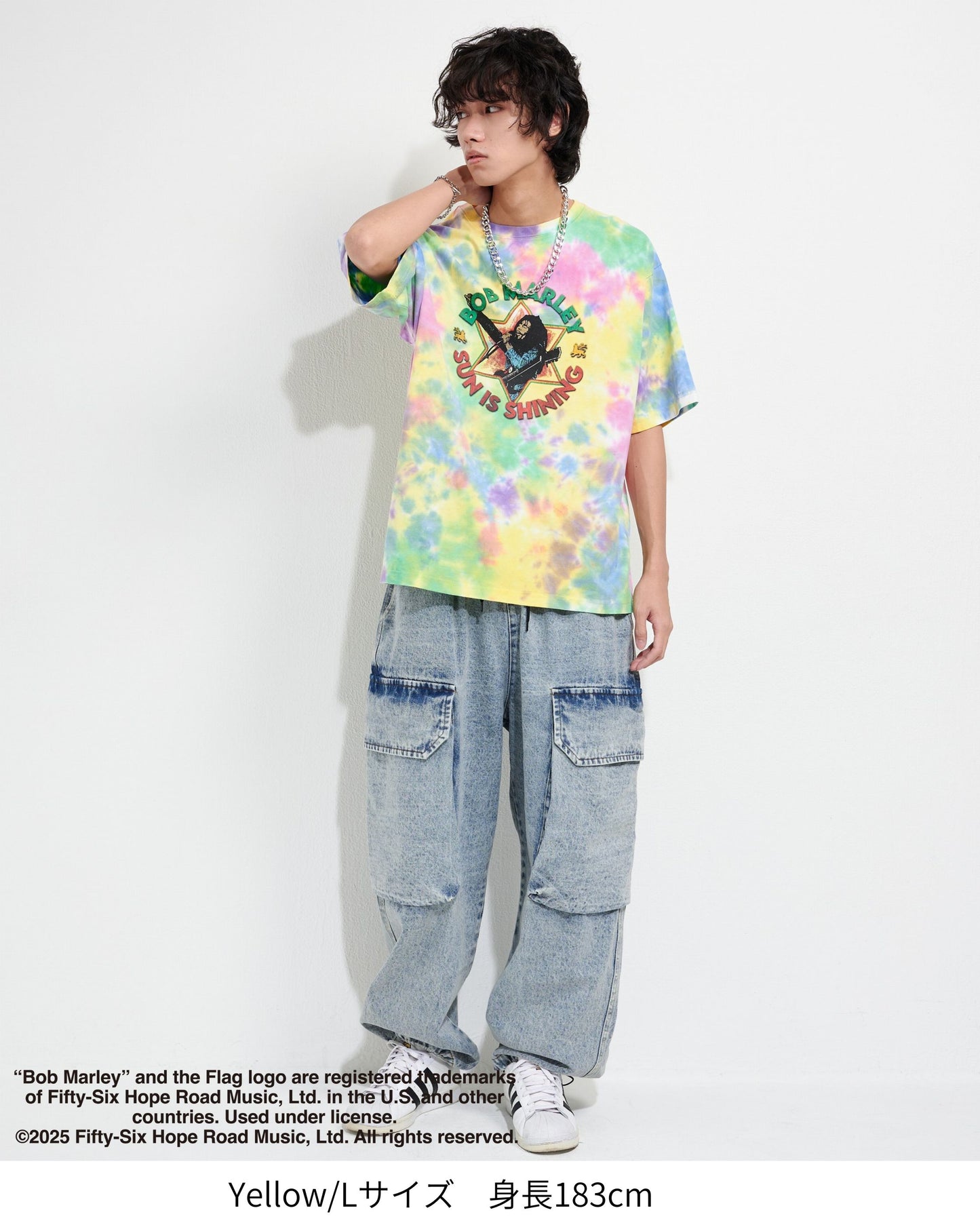 【BOB MARLEY】Tie Dye Print Tee