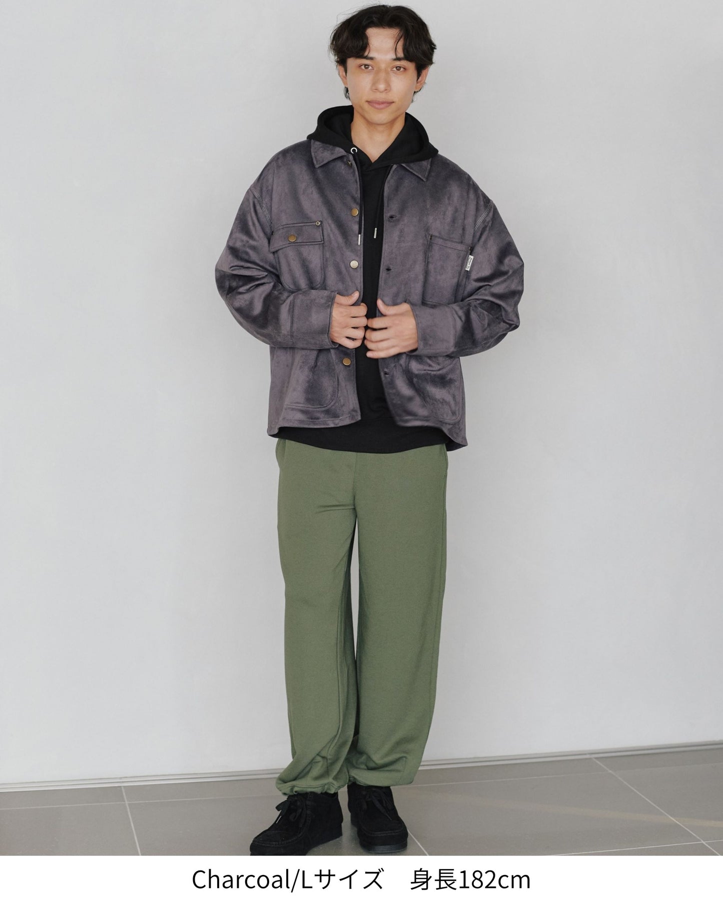 フェイクスウェードカバーオール