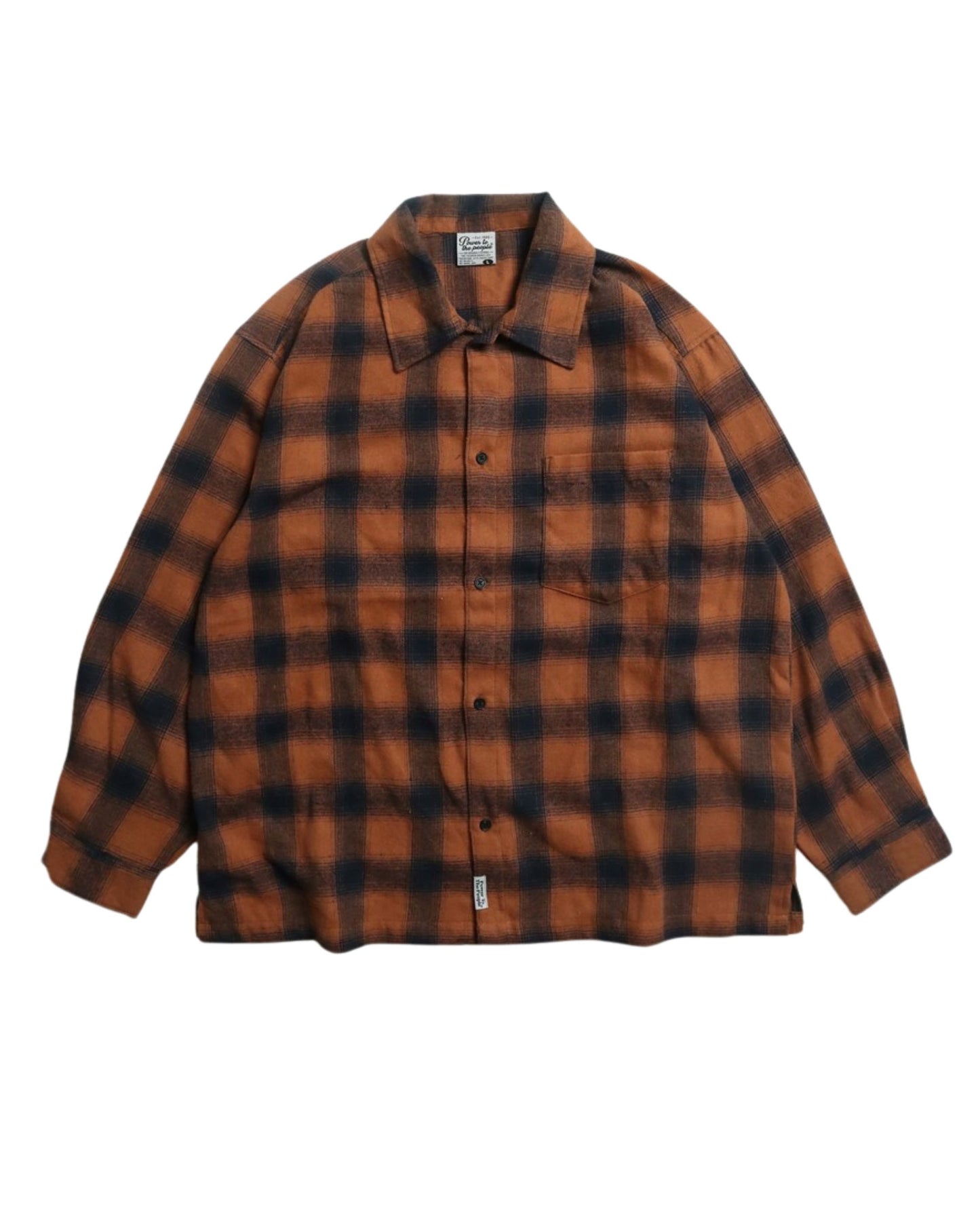 【10色展開】ネルチェックシャツ