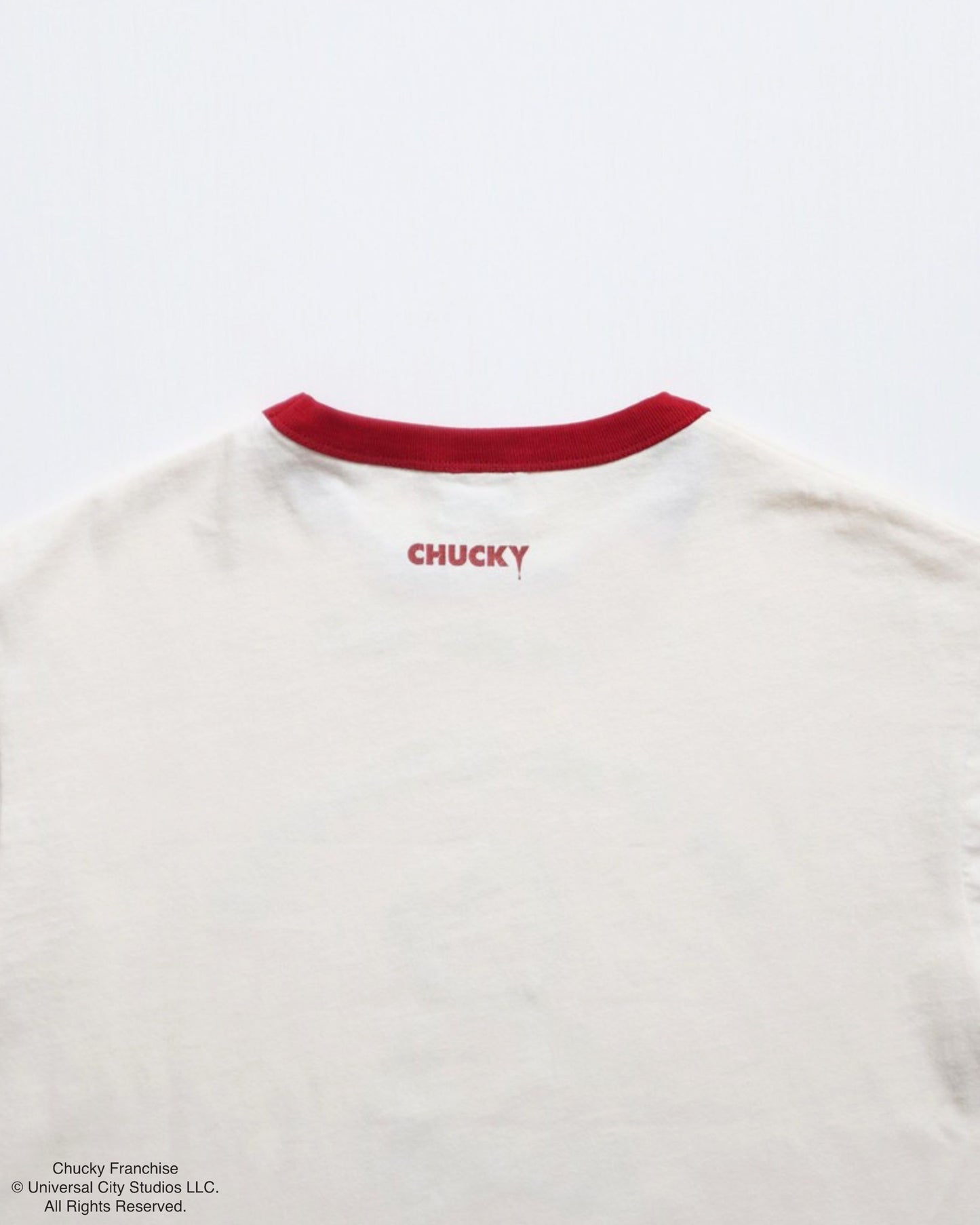 【CHUCKY】チャッキー　クラックプリント　リンガーT