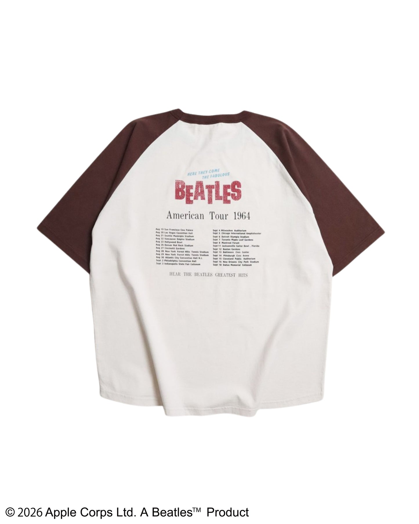 【ビートルズ】ツアープリントラグランT