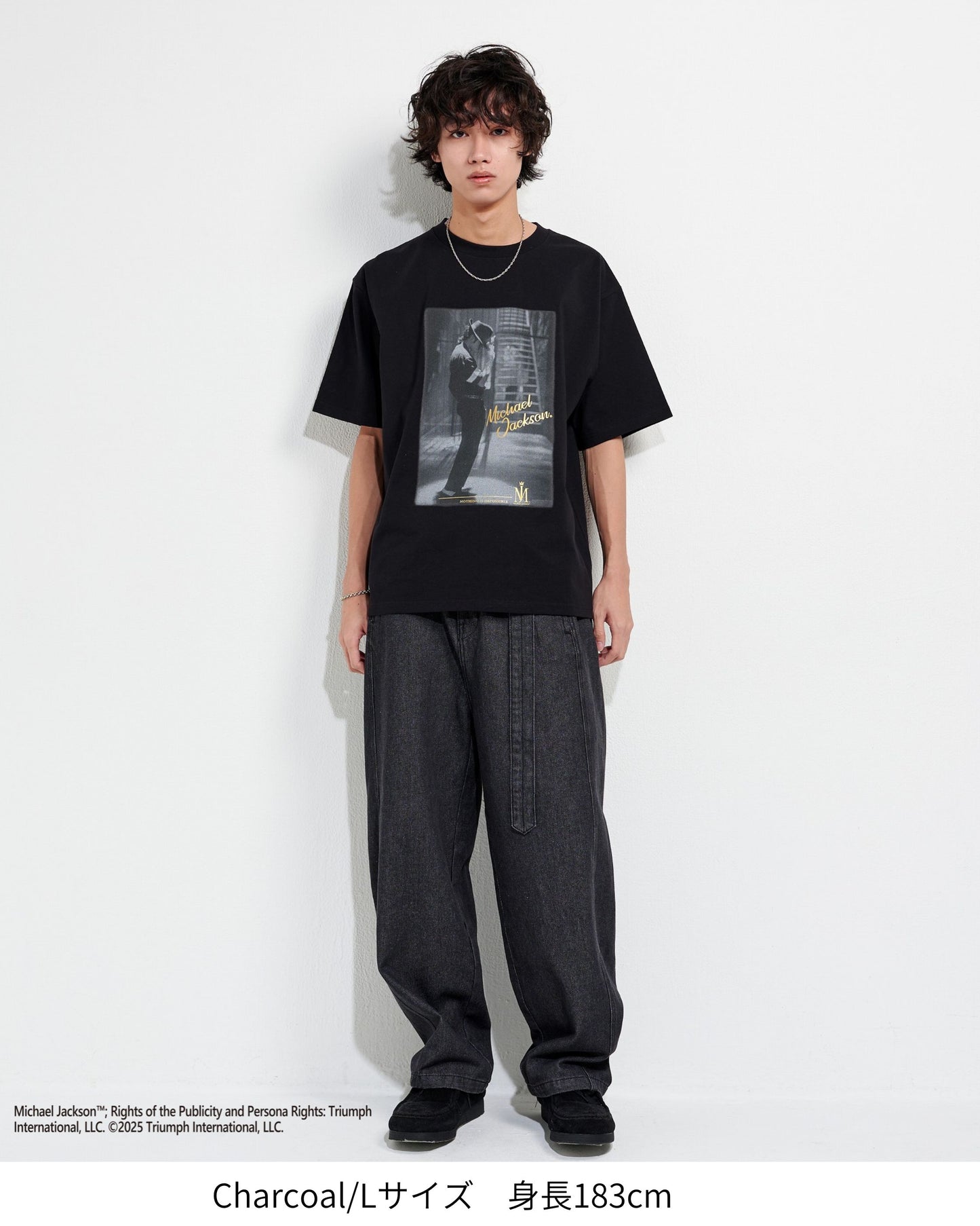 【Michael Jackson】Gold Foil Print Tee