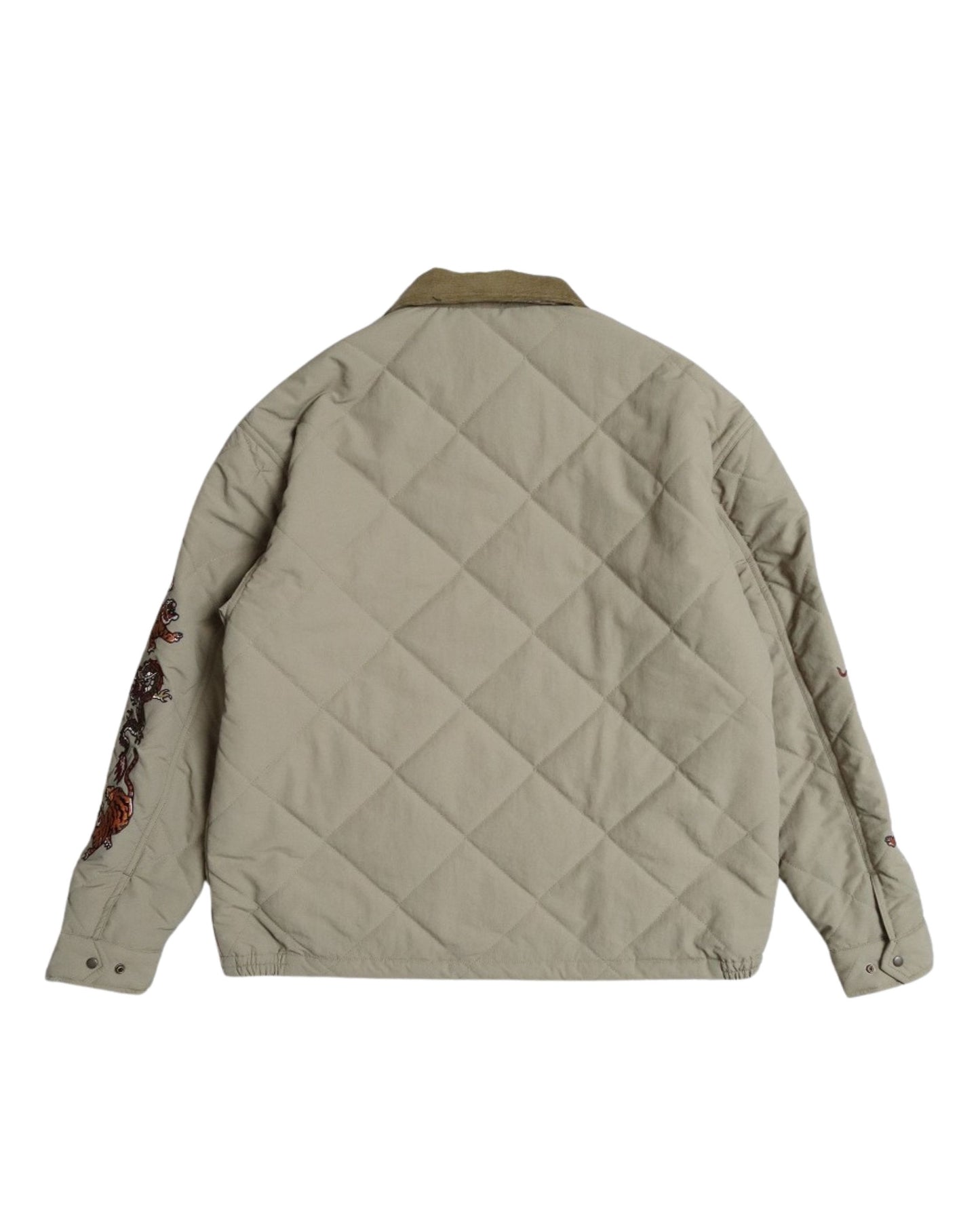 Embroidered Sleeve Quilted Jacket