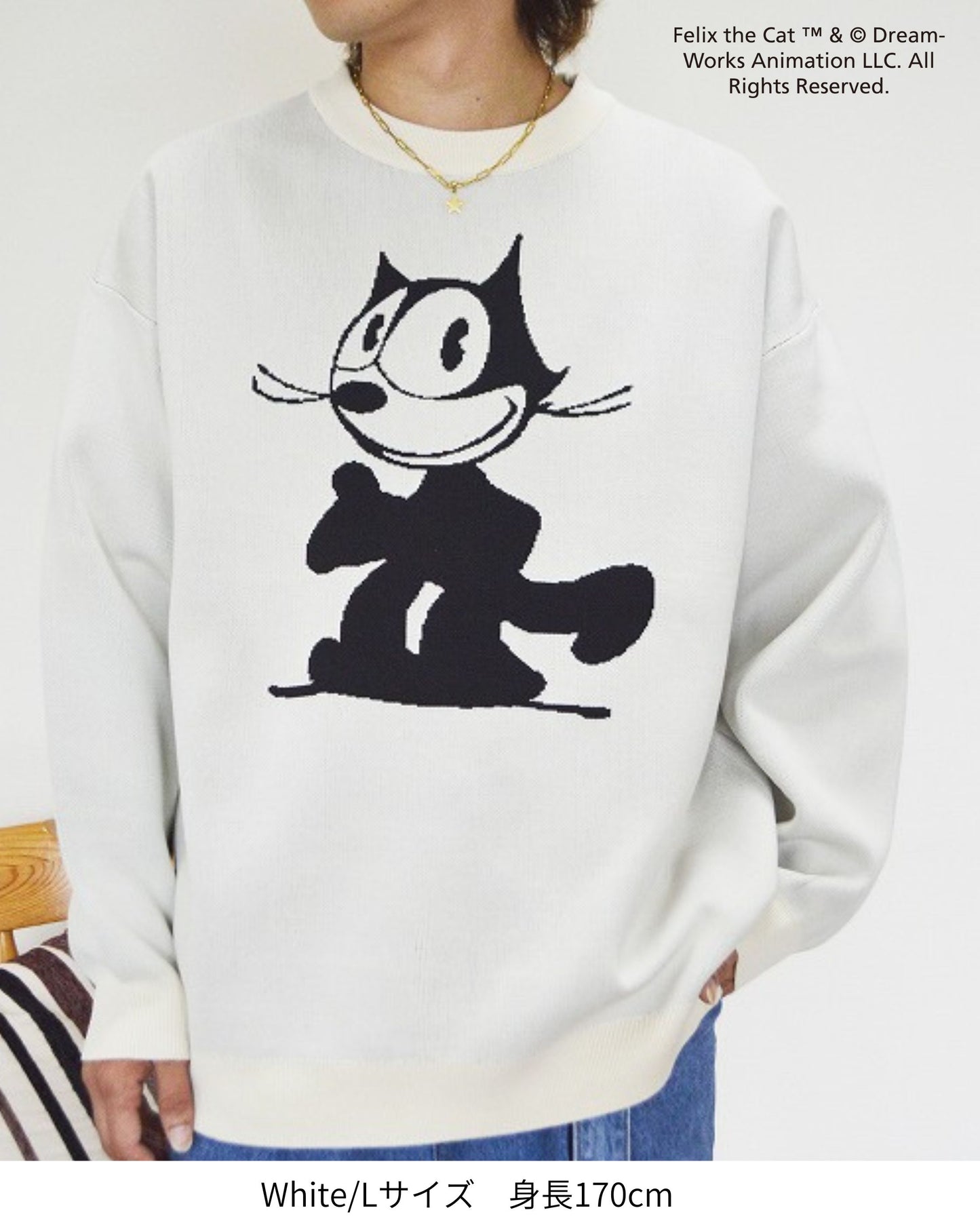 【FELIX THE CAT】スフレダブルジャガードニット