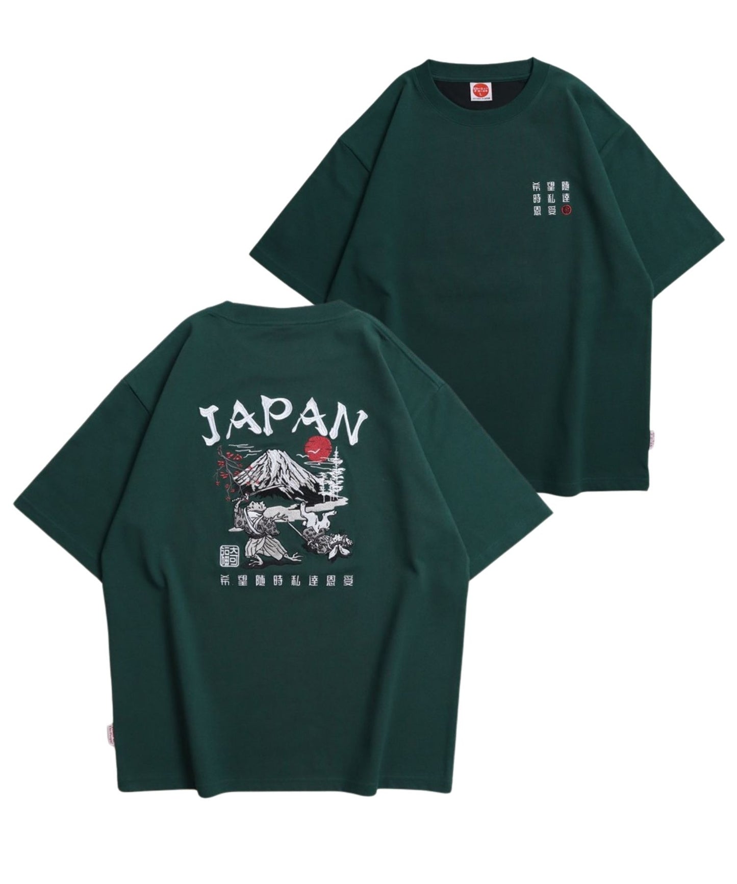 【Japan Series】SUMI-E  Tee / 水墨画 刺繍Tシャツ