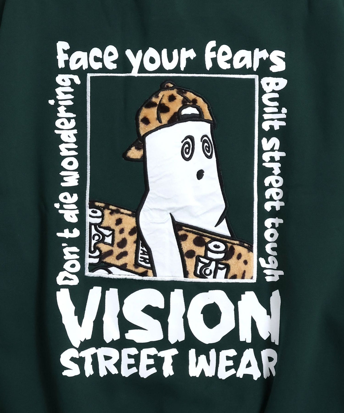 Ghost Zip Sweat / 【裏起毛】ゴースト異素材ハーフジップ