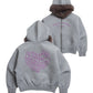 Ponch fur hood zip hoodie / ポンチファーフードZIPパーカー