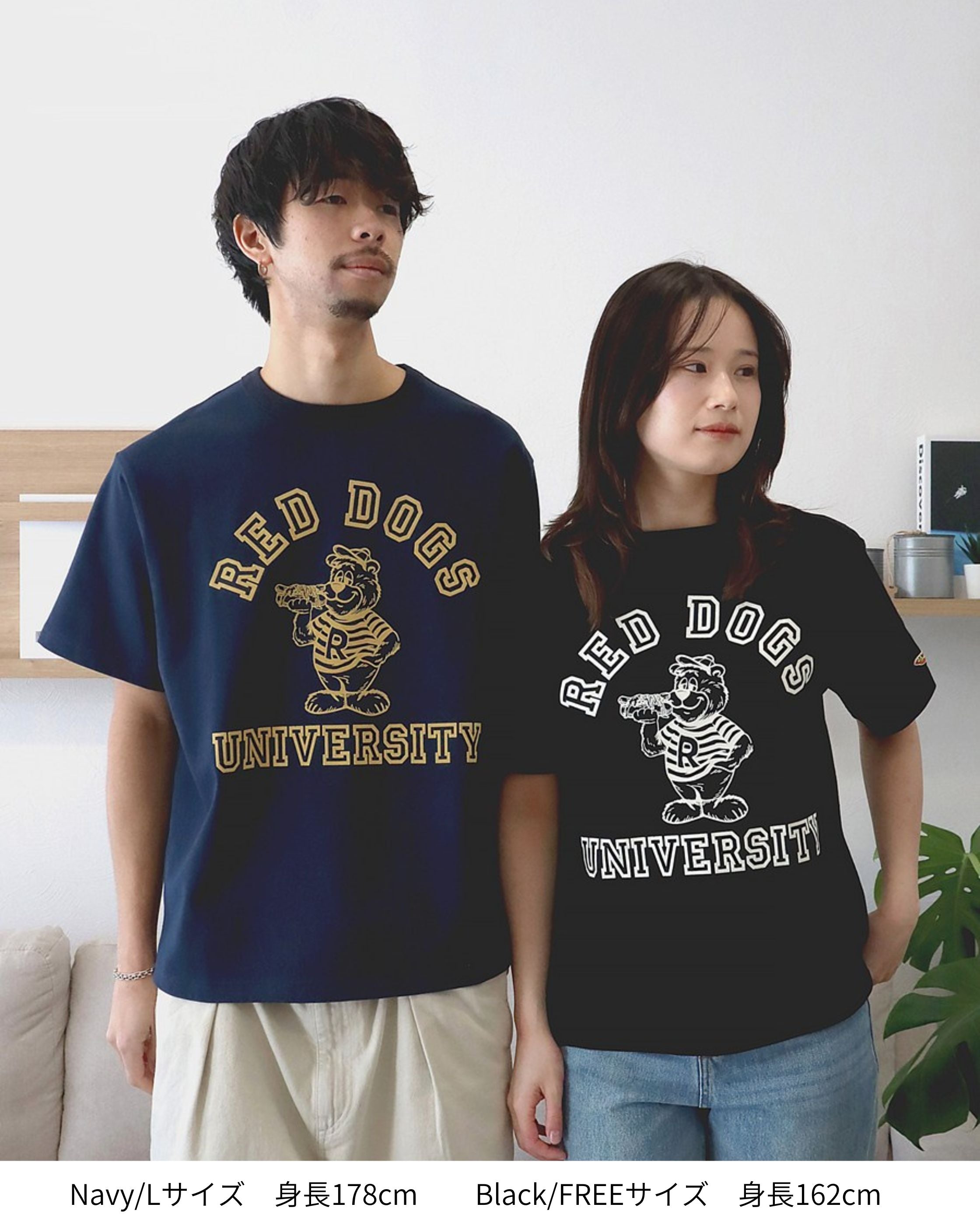 【RedDogs】フロッキープリントTシャツ