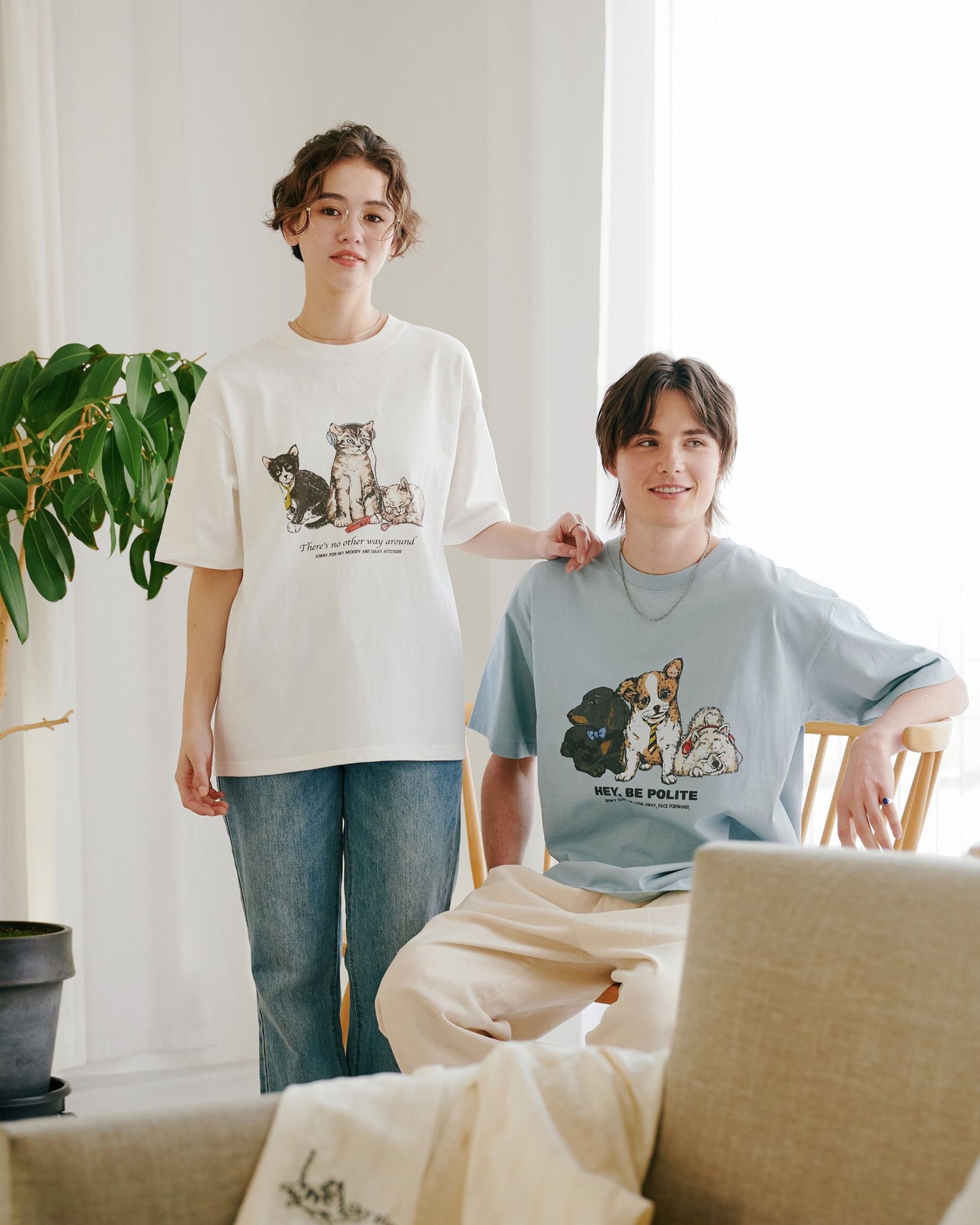 Three Cats Tee