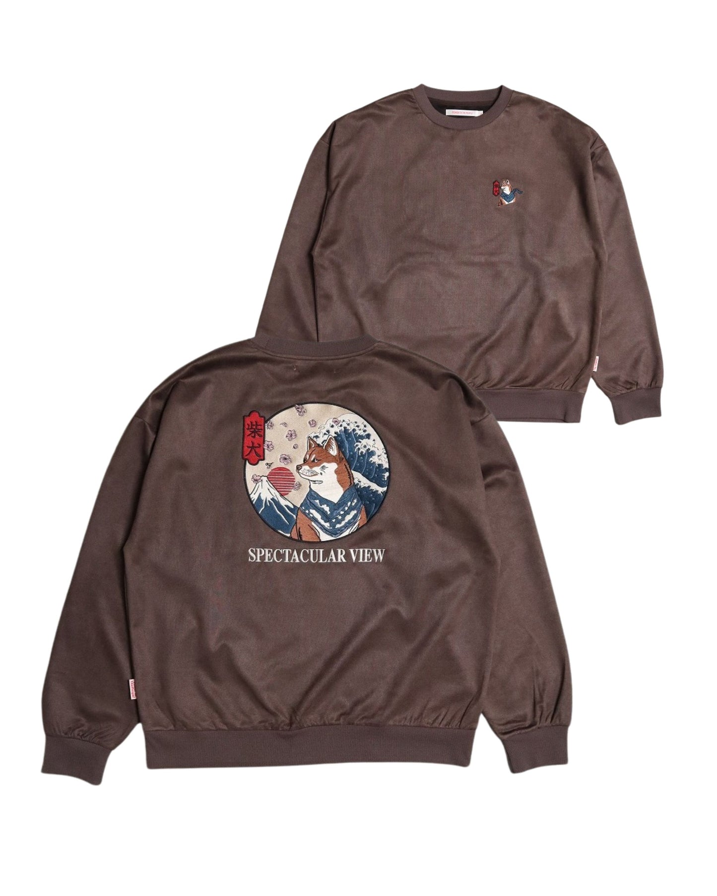 【JapanSeries】SHIBAINU Suede Sweatshirt