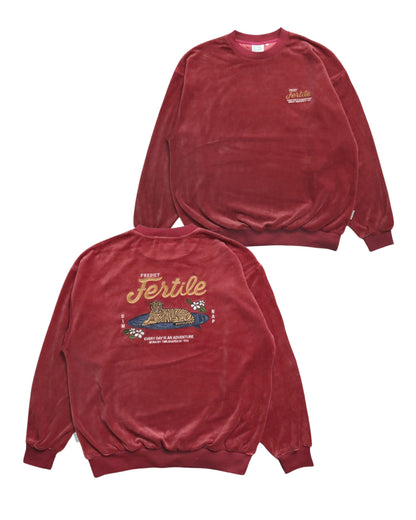 Tiger Surf  Velor Sweatshirt