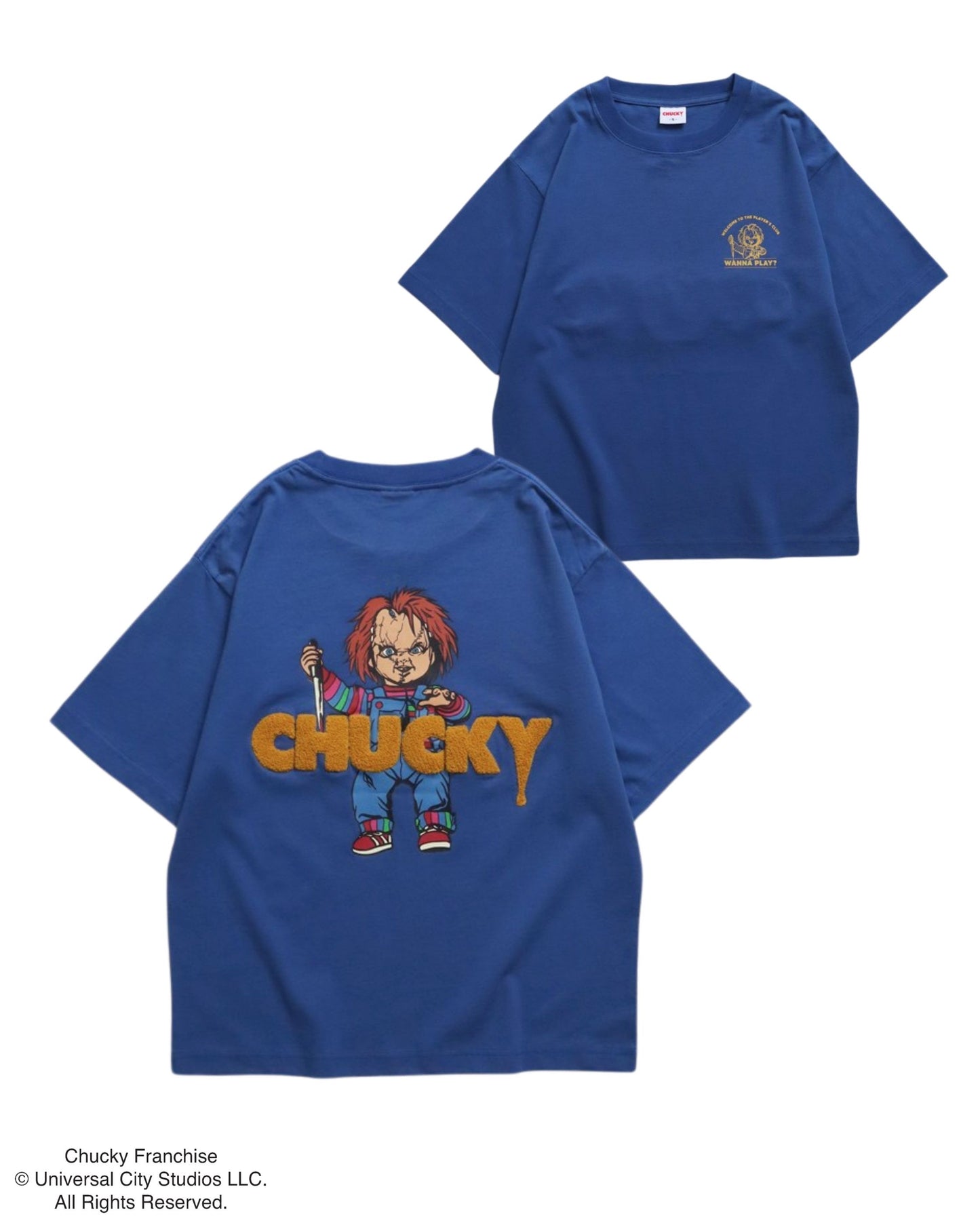 【CHUCKY】チャッキー　サガラ刺繍ロゴT