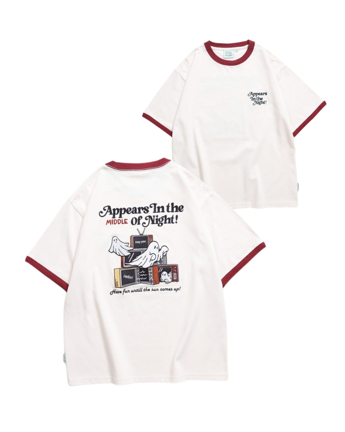 ミッドナイトオバケ刺繍T