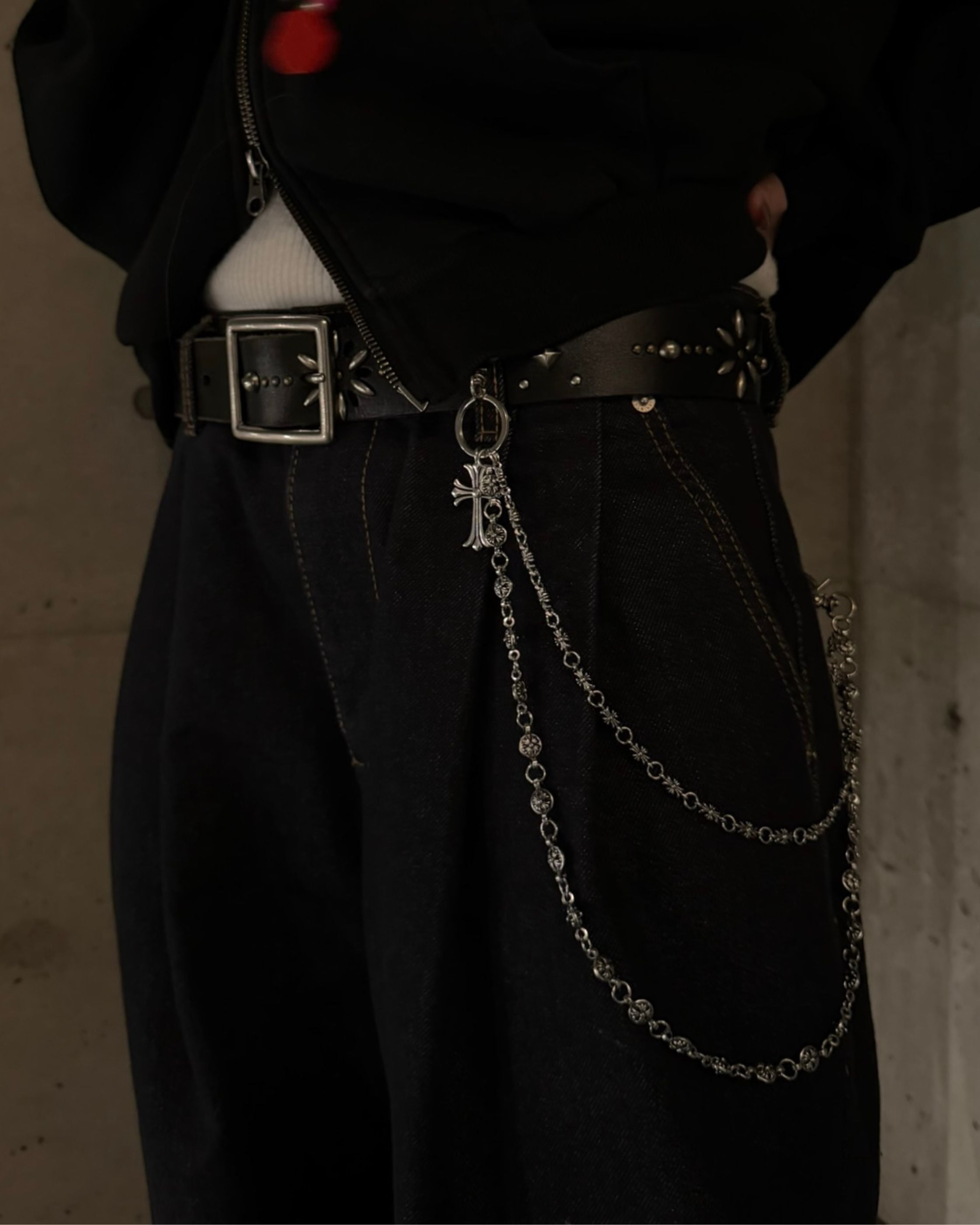 YEONI/UNRULED】Cross W Chain belt – Ha-Li-C STORE（ハリックストア