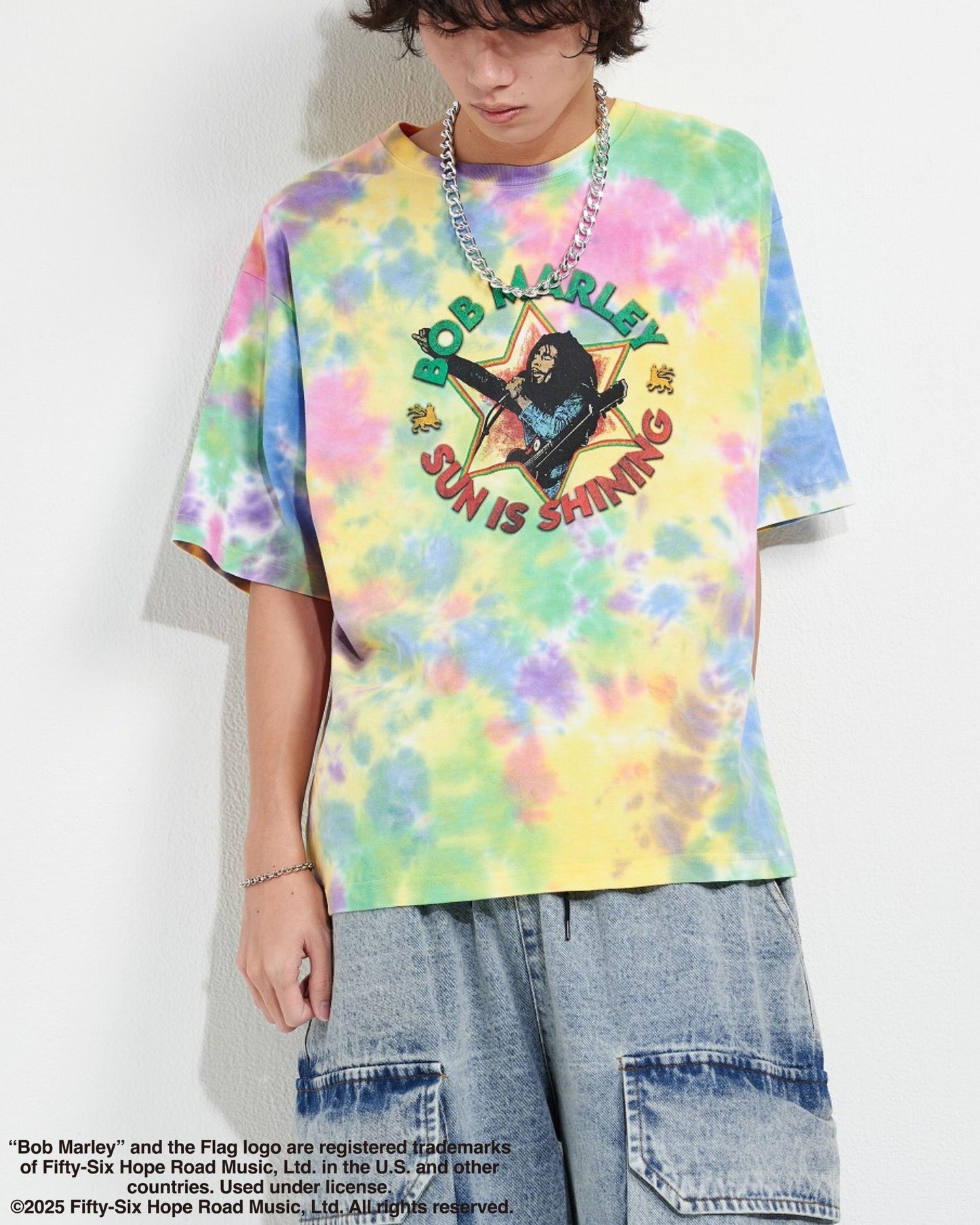 【BOB MARLEY】Tie Dye Print Tee