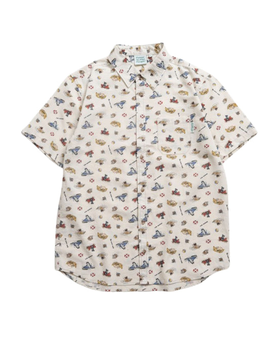 レトロ総柄シャツ