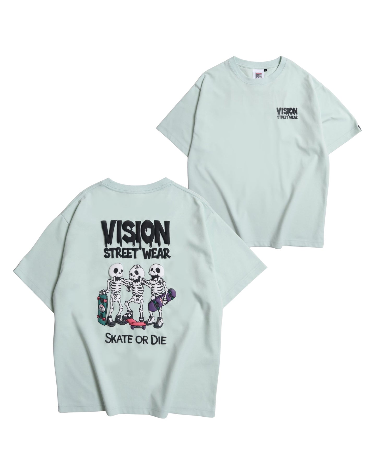 Skull Dry T / 清涼素材スカルTシャツ