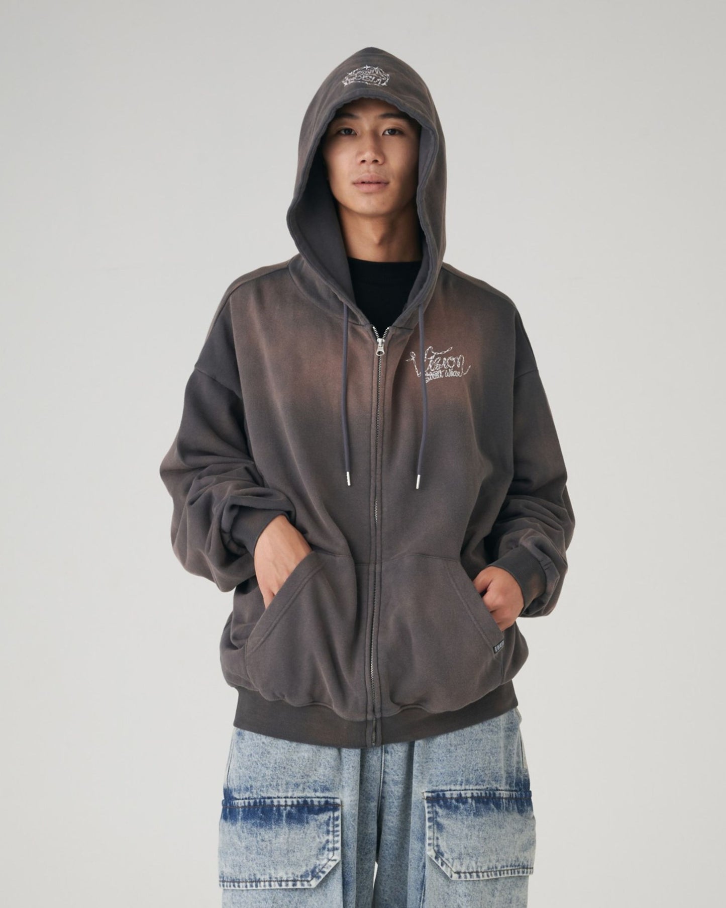 Faded Shoelace Hoodie