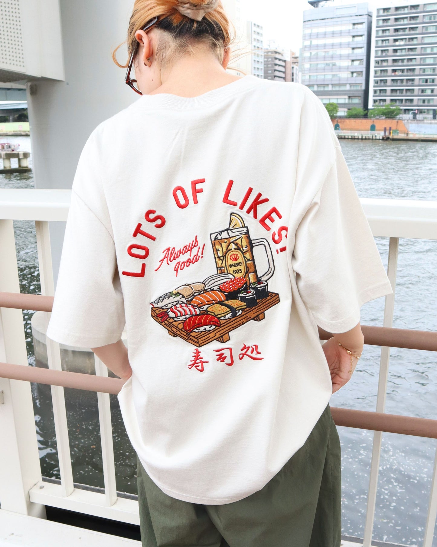 【JapanSeries】SUSHI Embroidered Tee