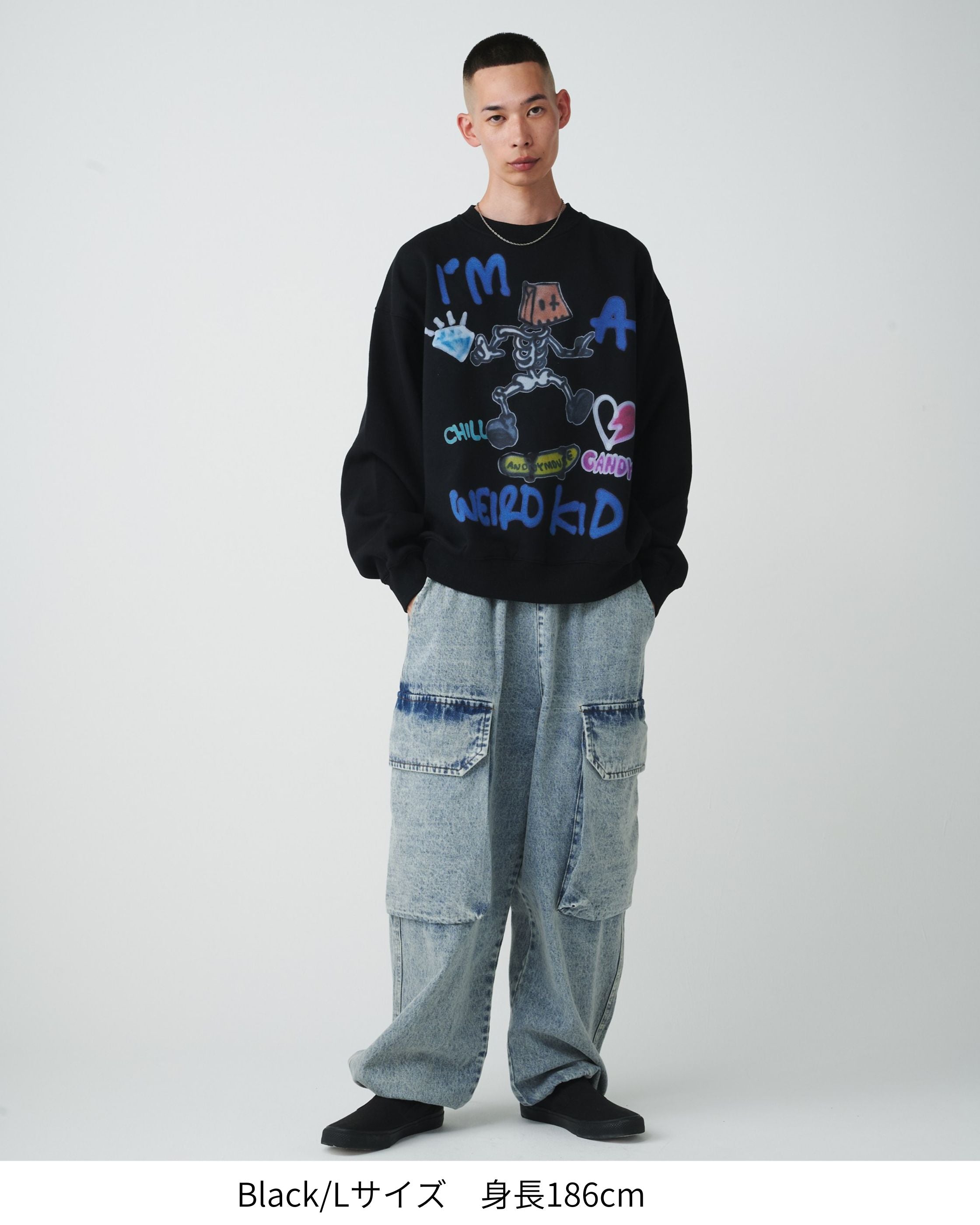 【guernika】 Skull Skater Sweatshirt