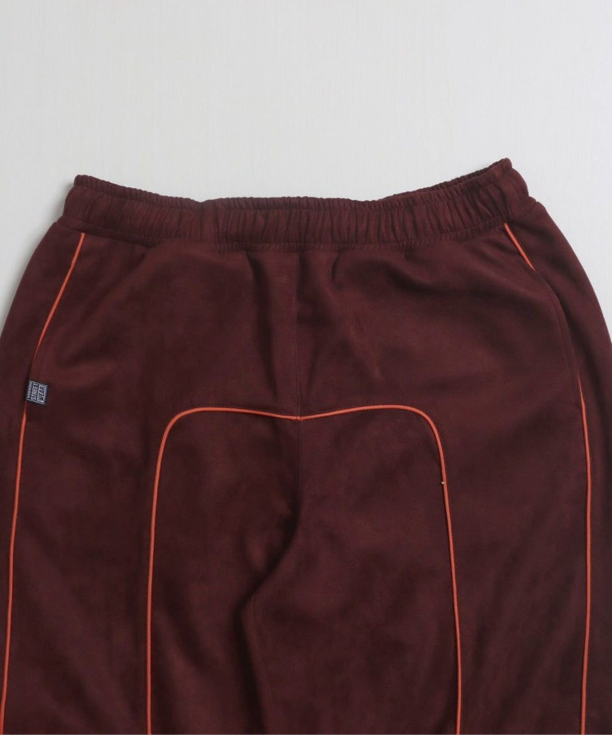 Fake suede piping pants / フェイクスエードパイピングパンツ