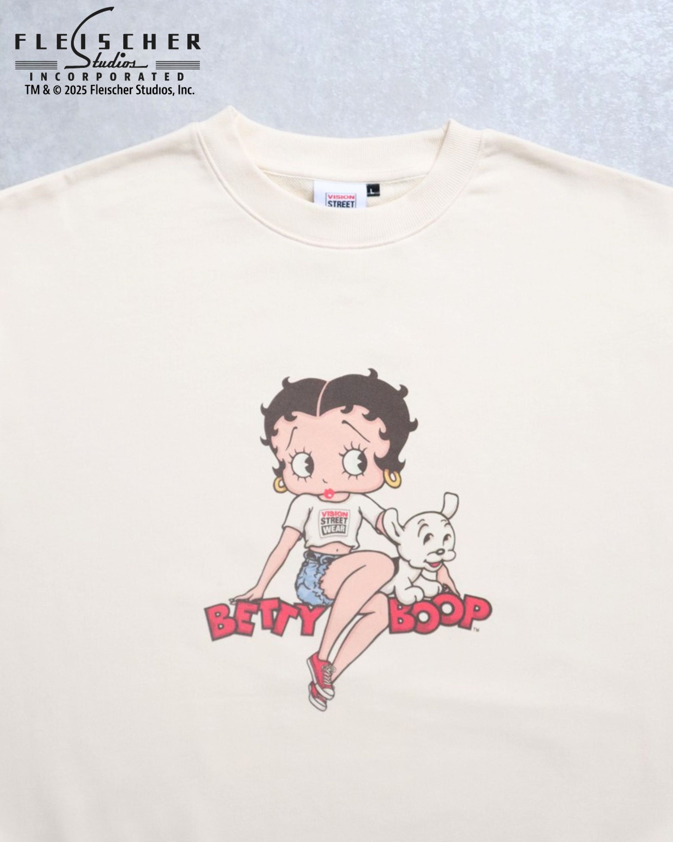 VISION STREET WEAR × BETTY BOOP™】 Front Back Sweatshirt / 前後