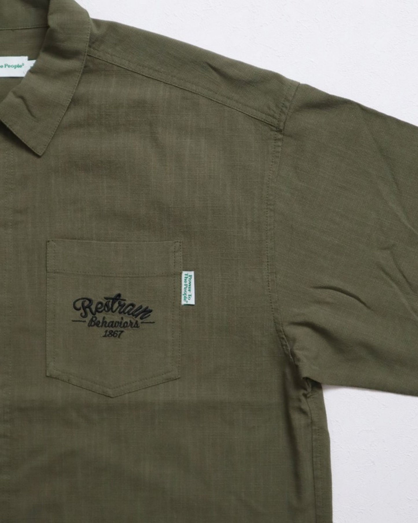 リネンライクシャツ　タイガー柄