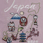 【Japan Series】JAPAN-MAP Tee / 名所マップ刺繍Tシャツ