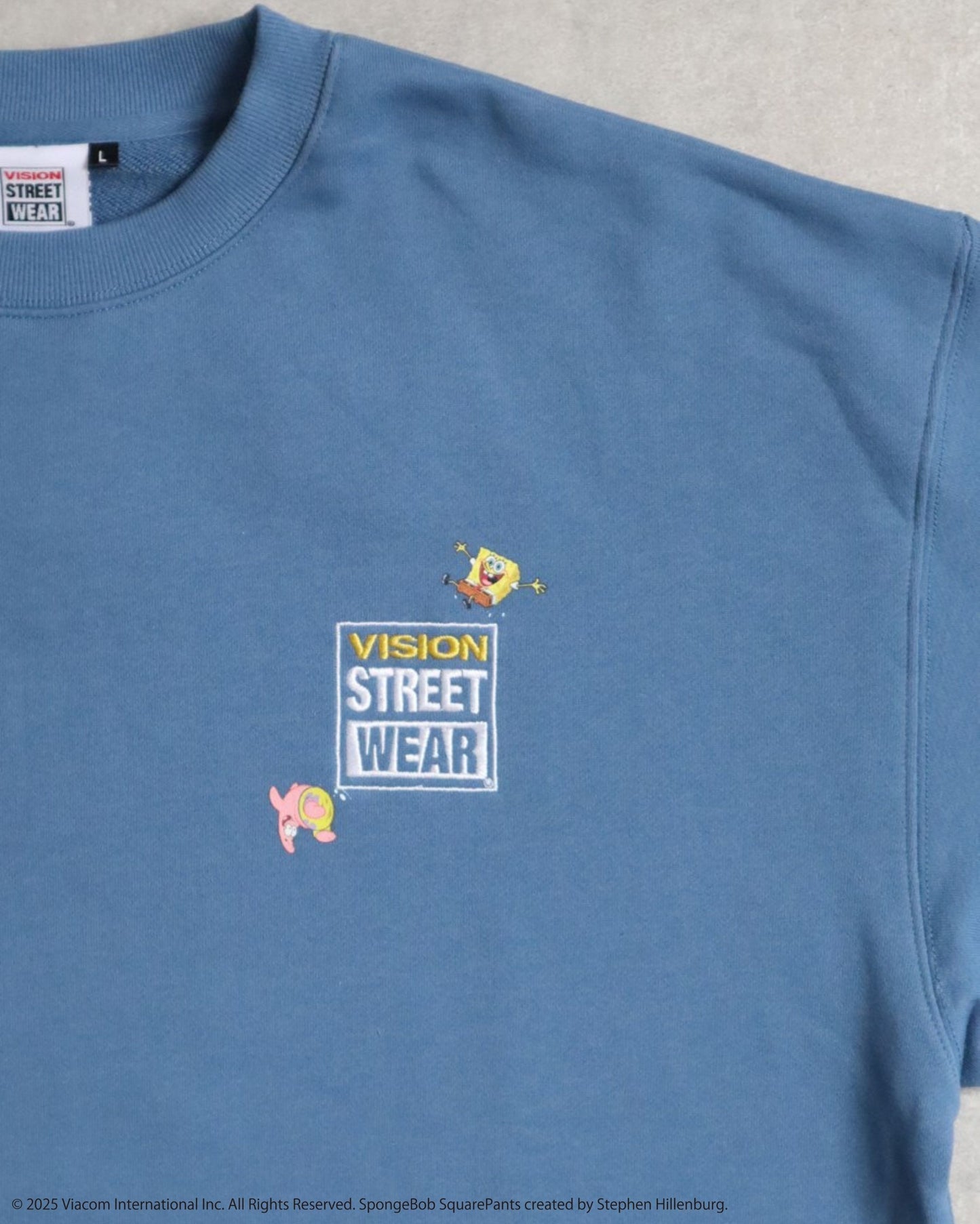 【スポンジ・ボブコラボ】SpongeBob & Patrick Sweatshirt / サガラ刺繍ストリートスウェット