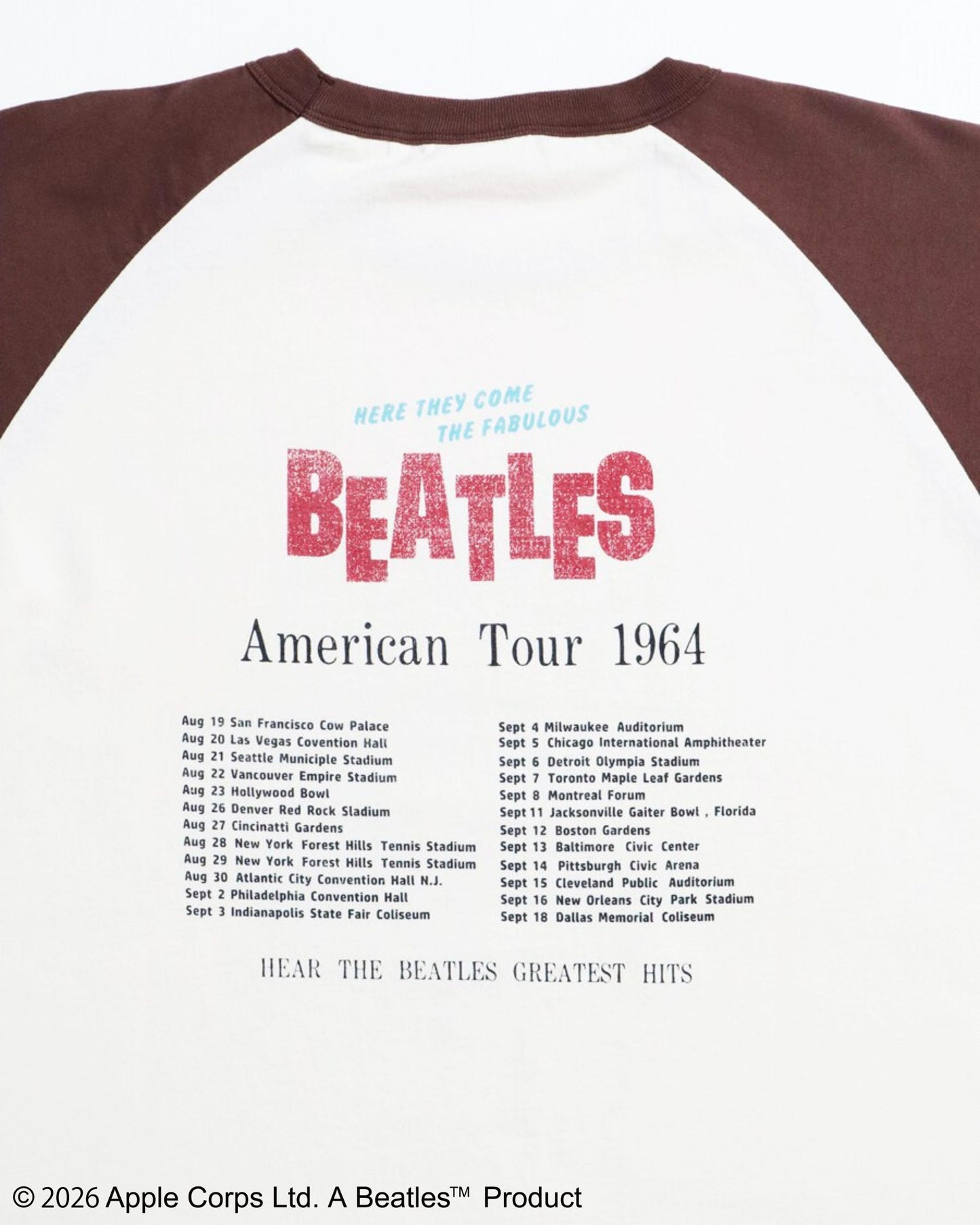 【ビートルズ】ツアープリントラグランT