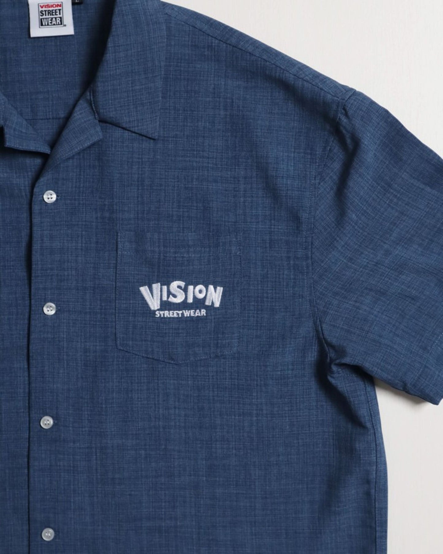 Curve Logo Shirt / 異素材カーブロゴシャツ