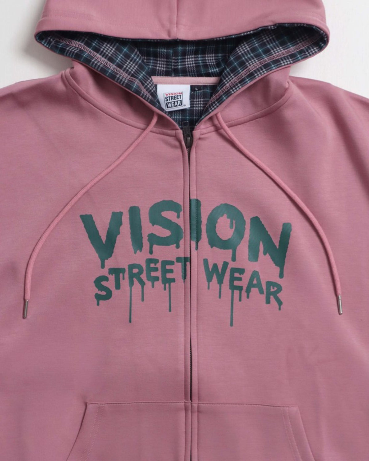 Ghost check hood ZIPPK / ゴーストチェックフードパーカー