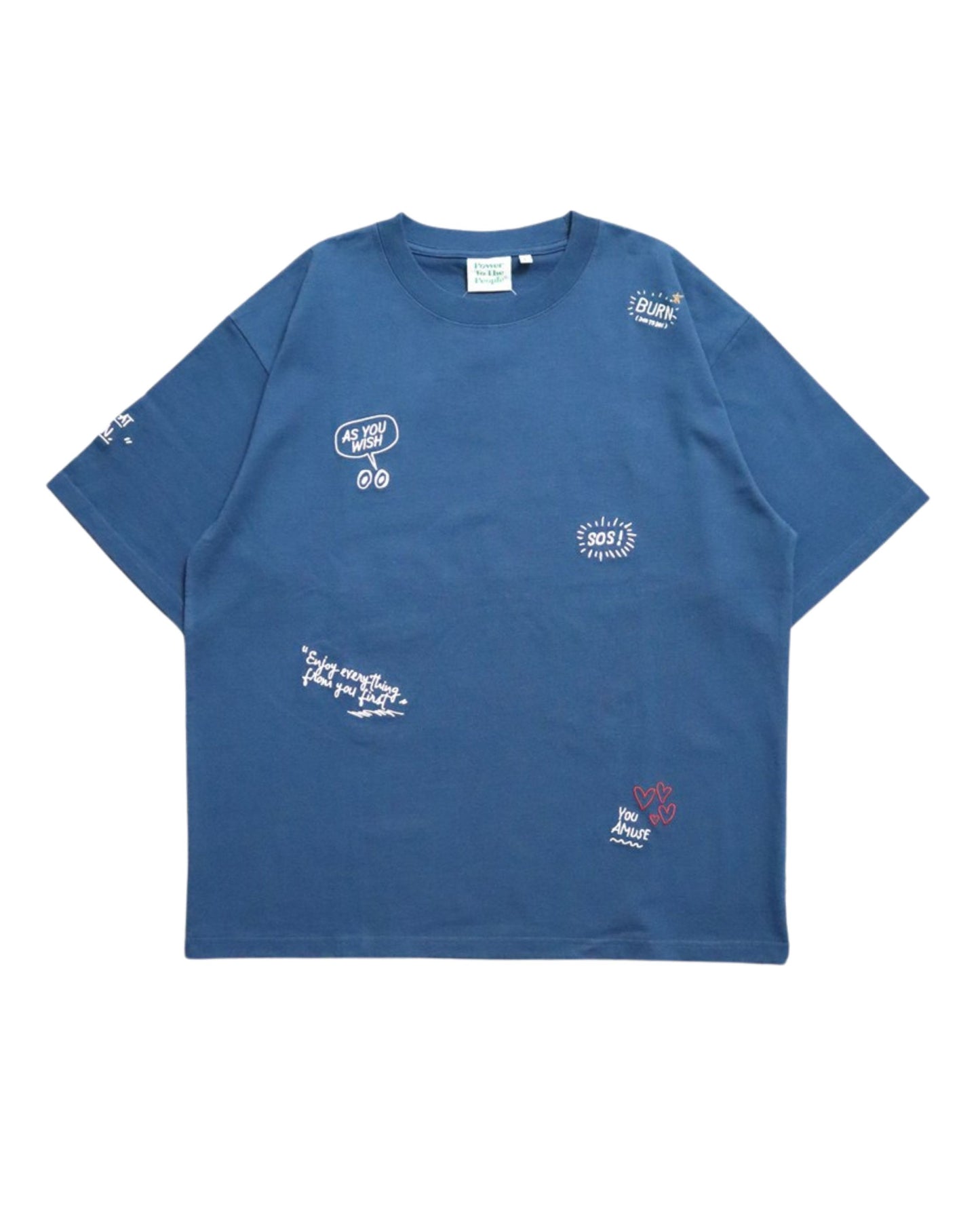 Graffiti embroidered T-shirt