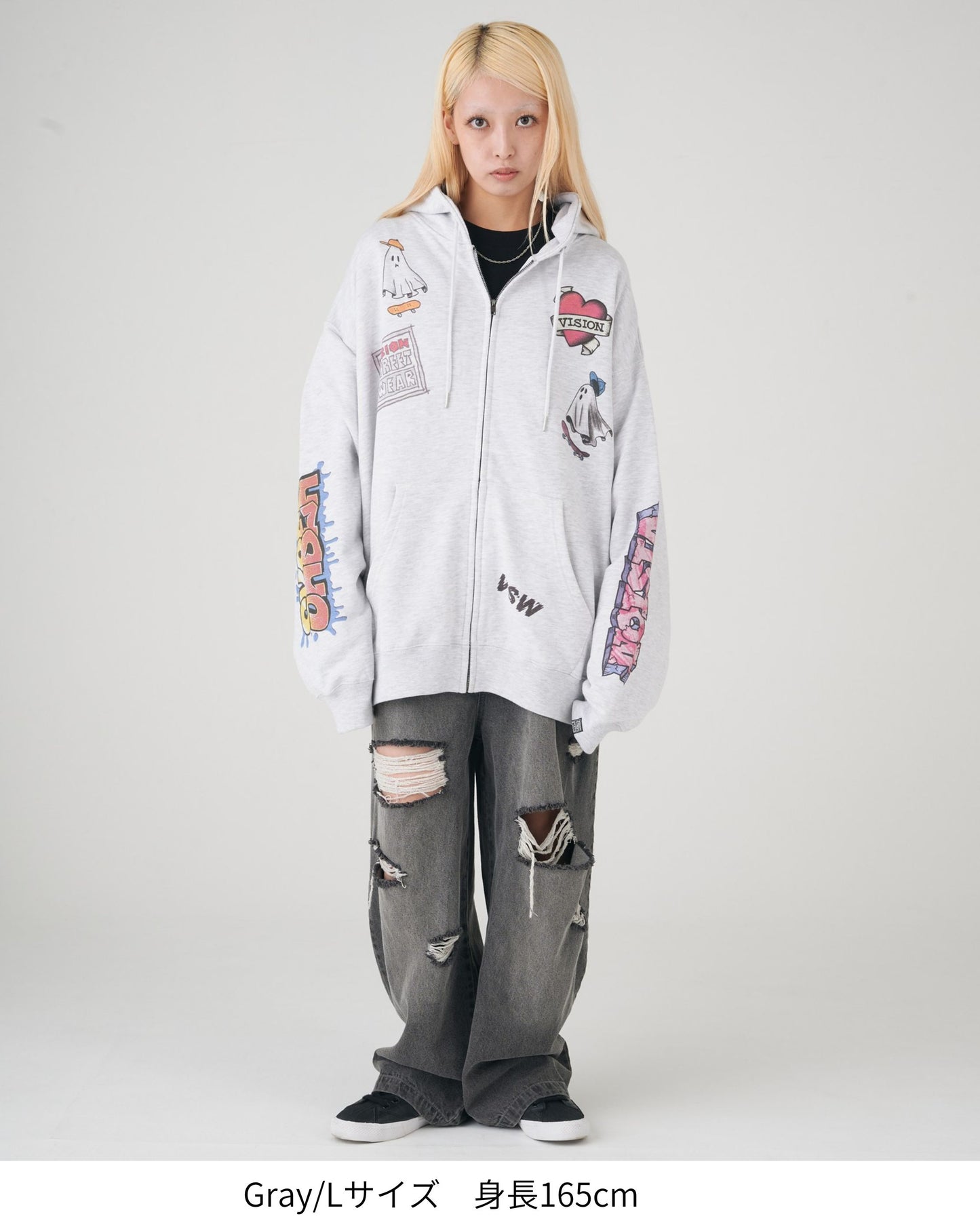 Graffiti Print Hoodie