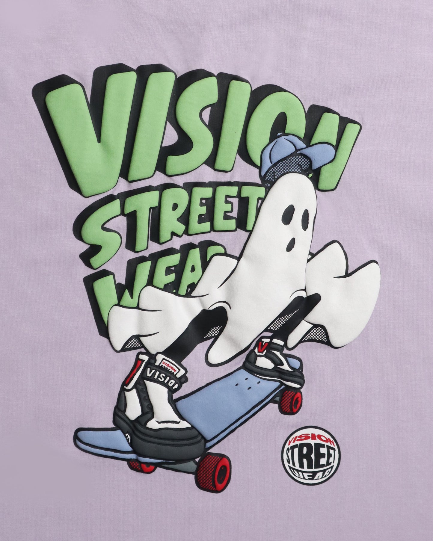 Rush Ghost Dry T / 発砲プリントゴーストTシャツ
