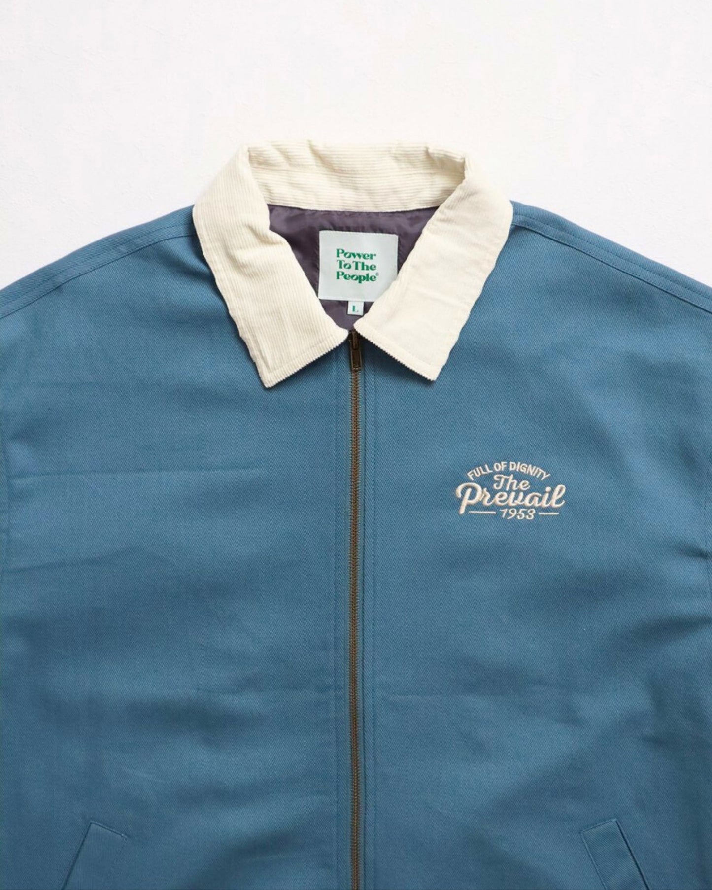 襟コーデュロイ　クラシックカー刺繍ジャケット