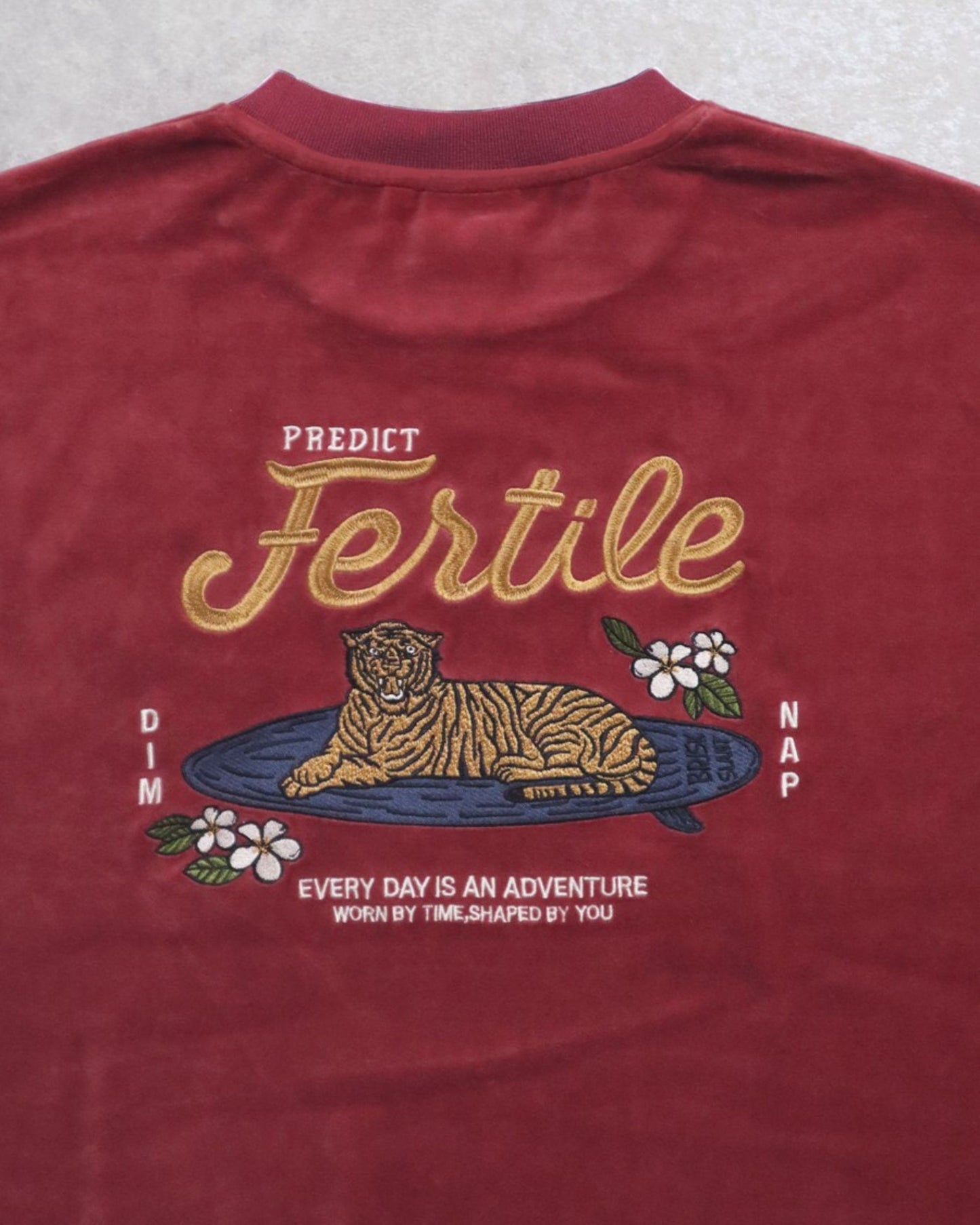 Tiger Surf  Velor Sweatshirt