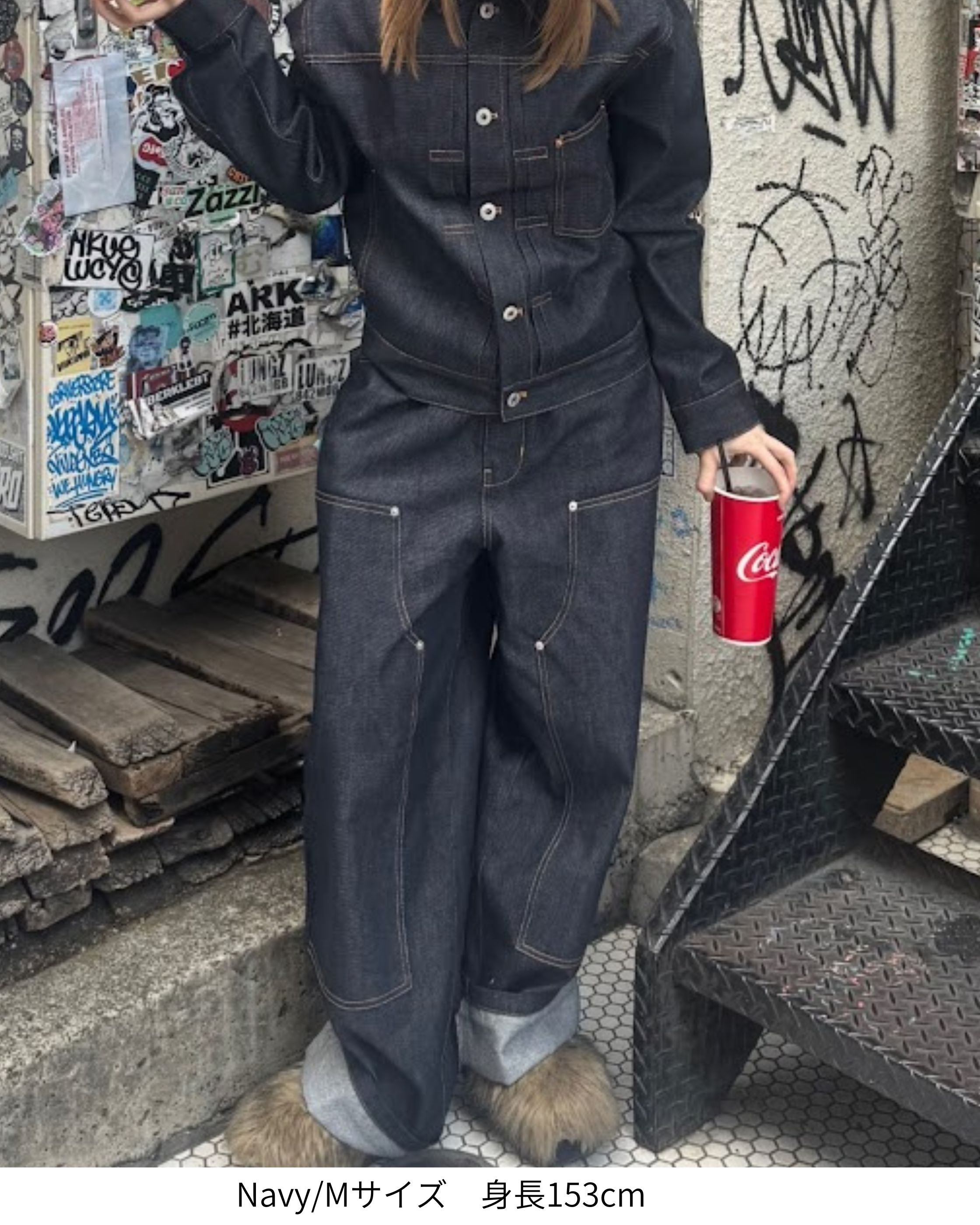 VISION STREET WEAR】Rigid Double Knee Pants / Vステッチリジット