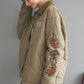 Embroidered Sleeve Quilted Jacket