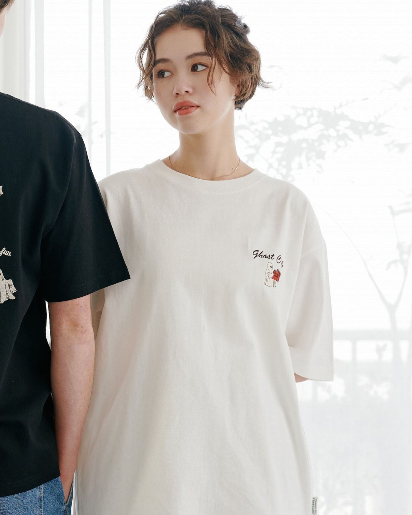 Ghost embroidery Tee